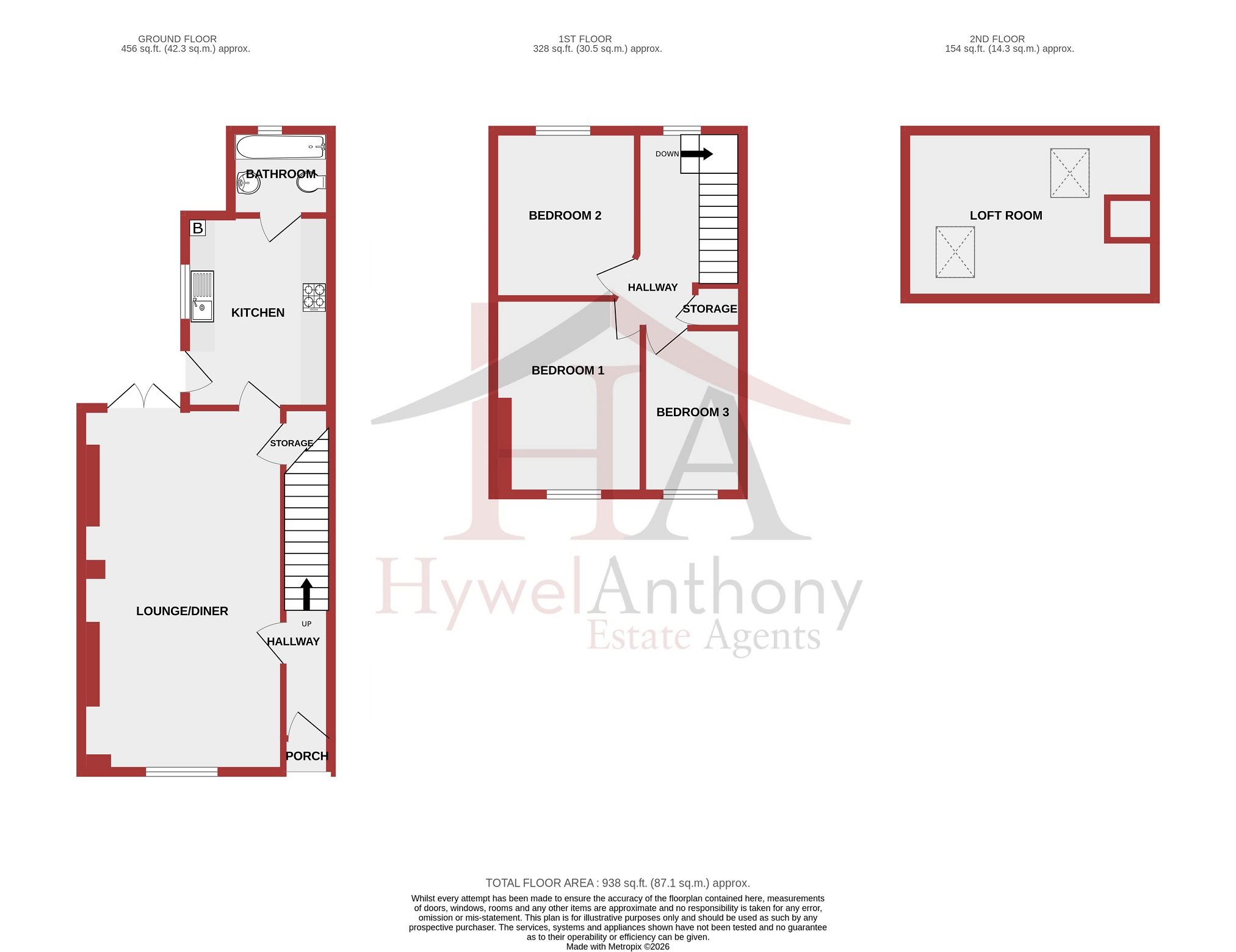 31, Collwyn Street, Porth floorplan
