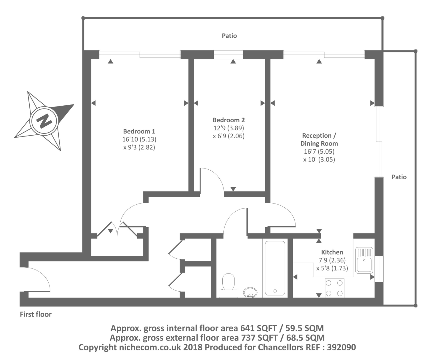 2 Bedrooms Flat for sale in Wooldridge Close, Feltham TW14