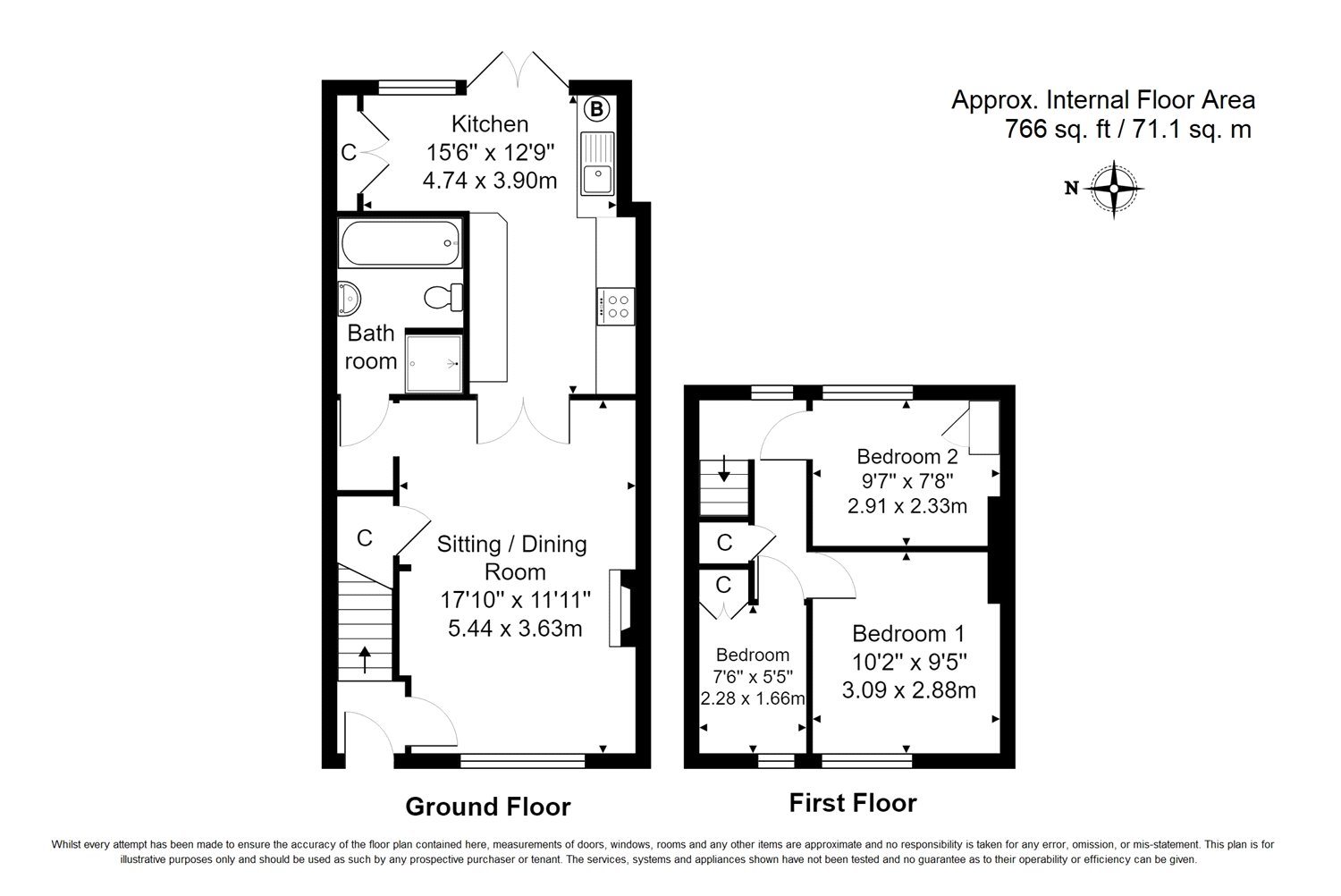 3 Bedrooms Terraced house for sale in Cramptons Road, Sevenoaks, Kent TN14