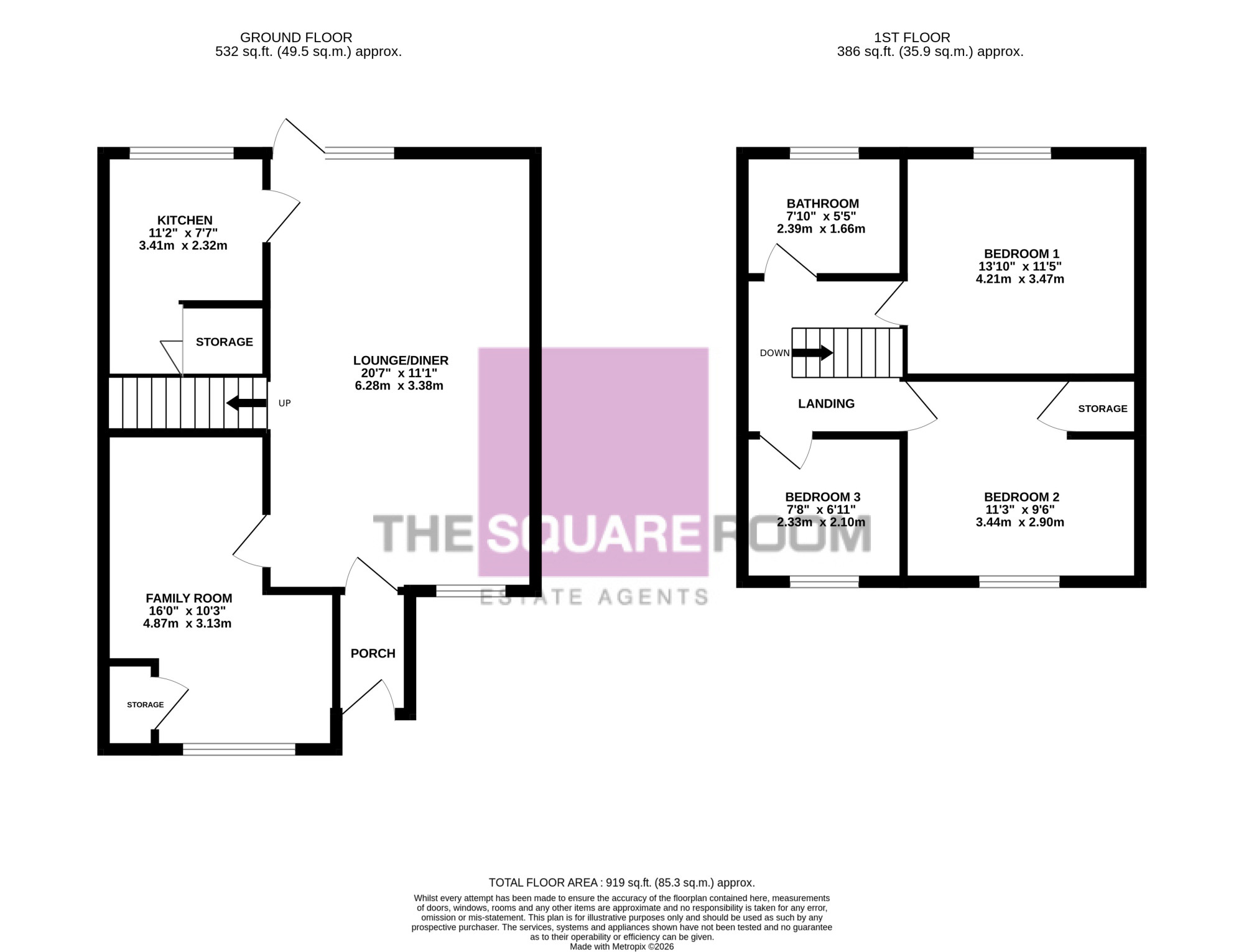 11, The Crescent, Preesall floorplan