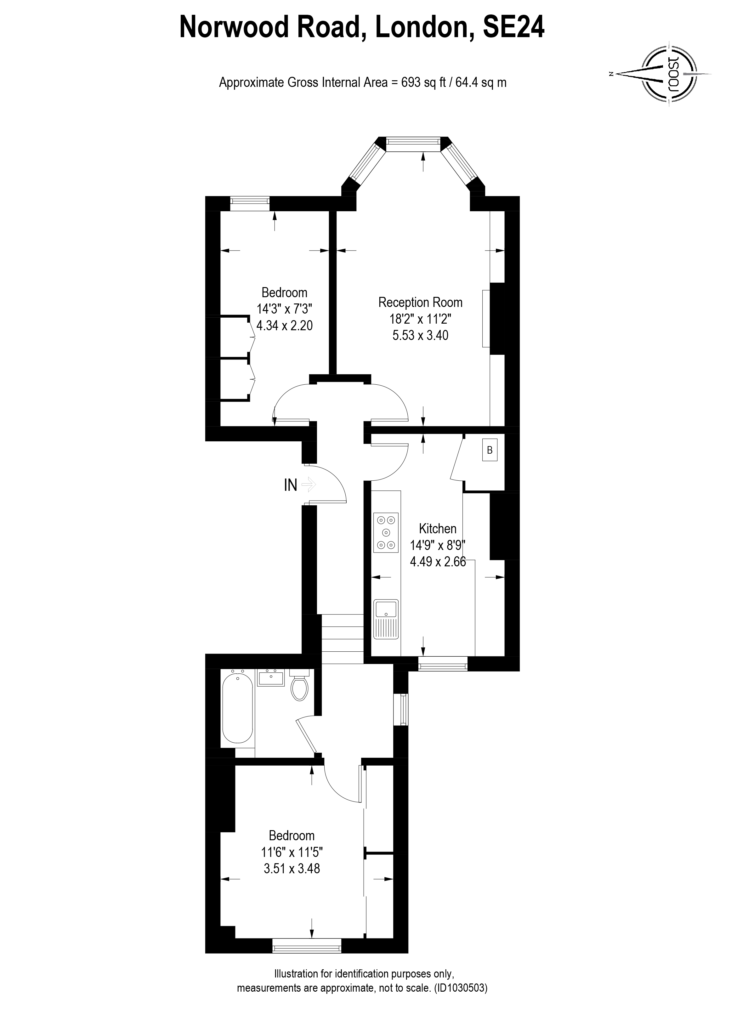 Norwood Road, London SE24, 2 bedroom flat for sale 66212172