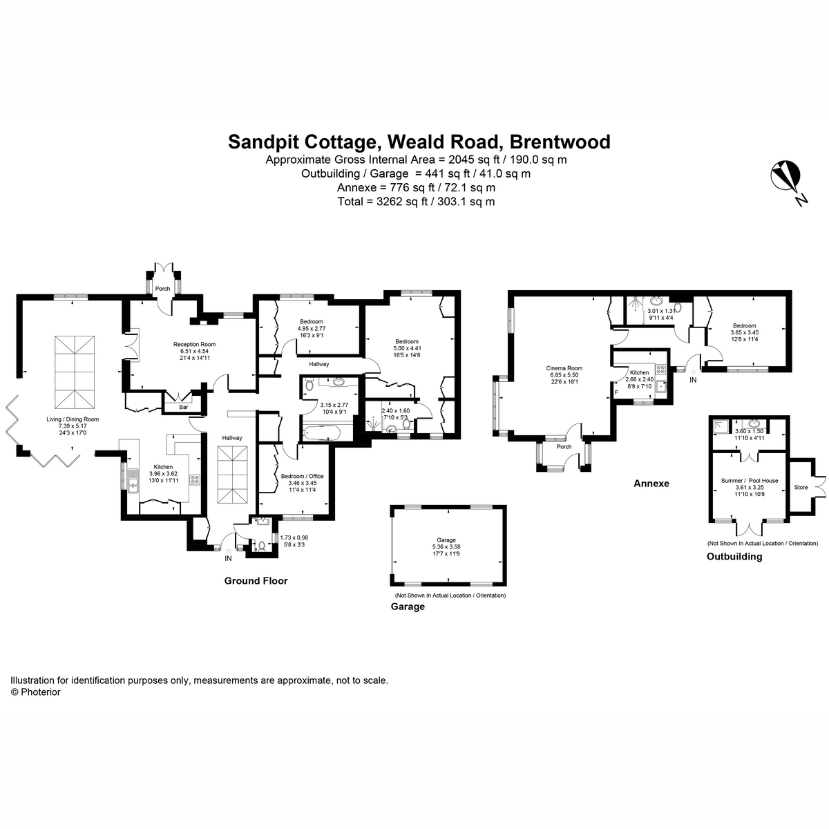 Sandpit Cottage, Weald Road, Brentwood floorplan