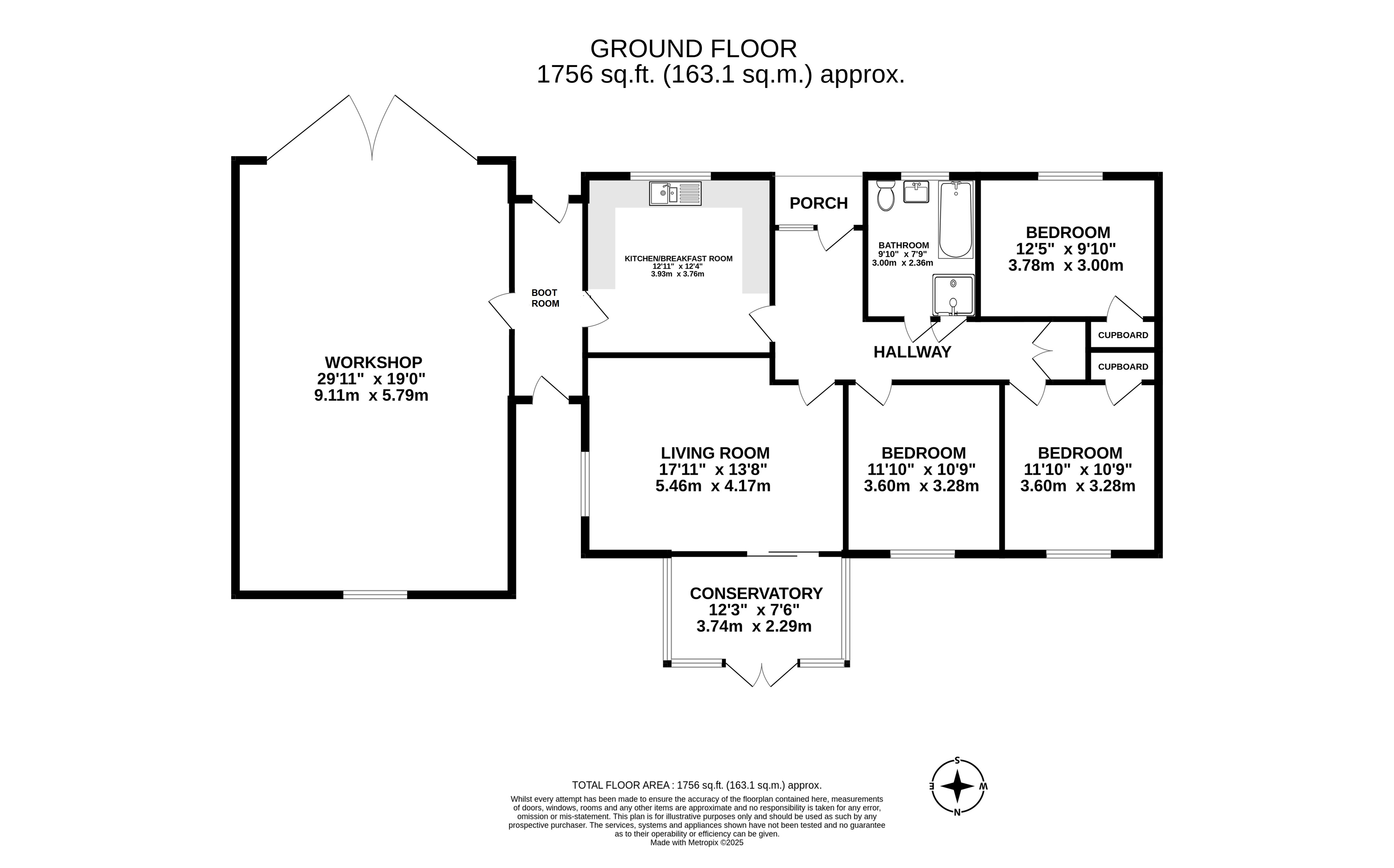 Fenlands, 145, St. Pauls Road South, Wisbech floorplan