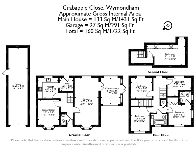 9, Crabapple Close, Wymondham floorplan