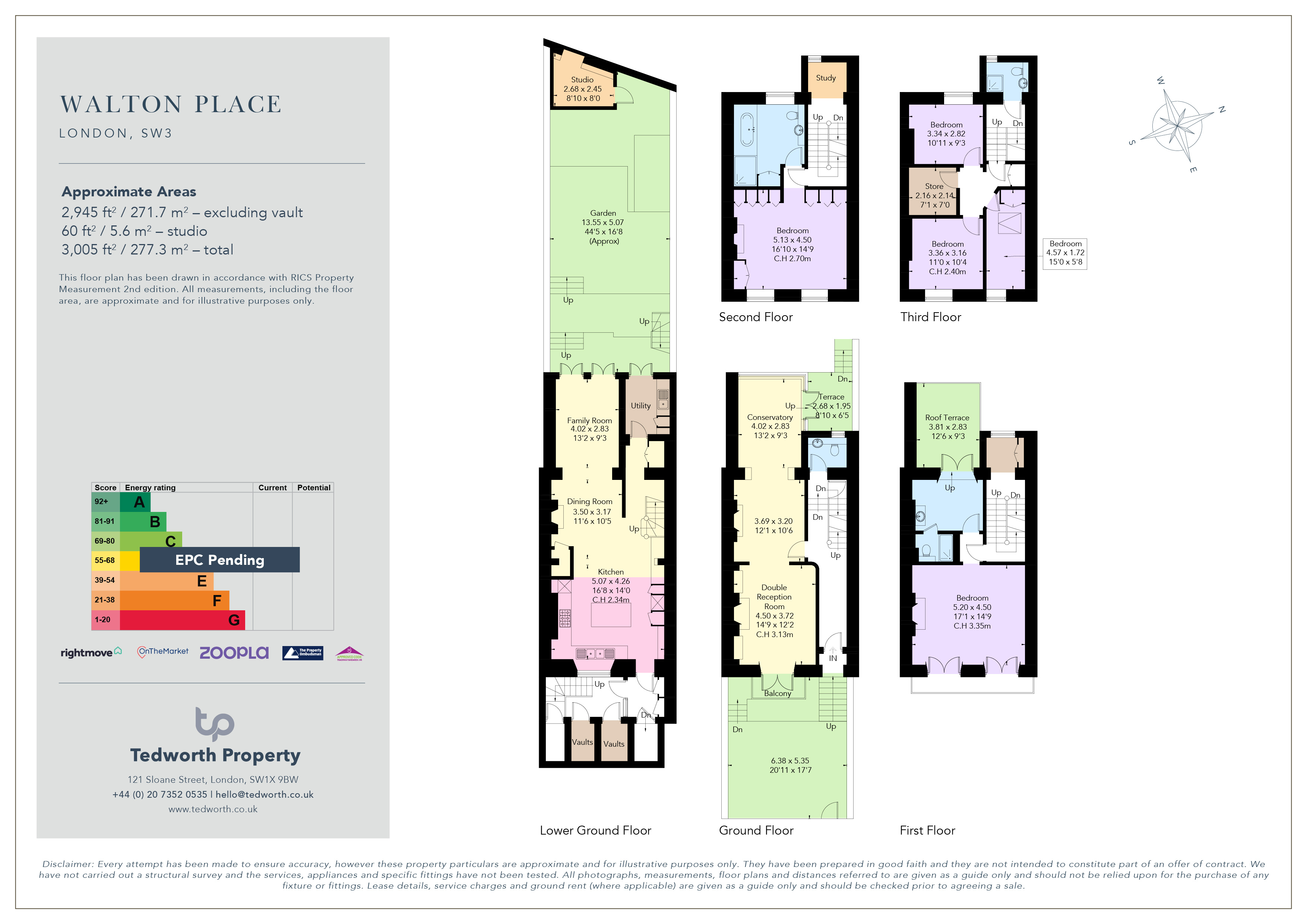7, Walton Place, London floorplan