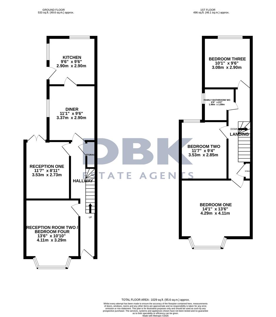 111, Grove Road, Hounslow floorplan