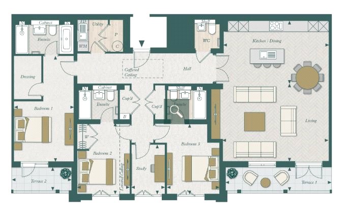 Plot 181 Larch Court,, Sunningdale Park, Sunningdale floorplan