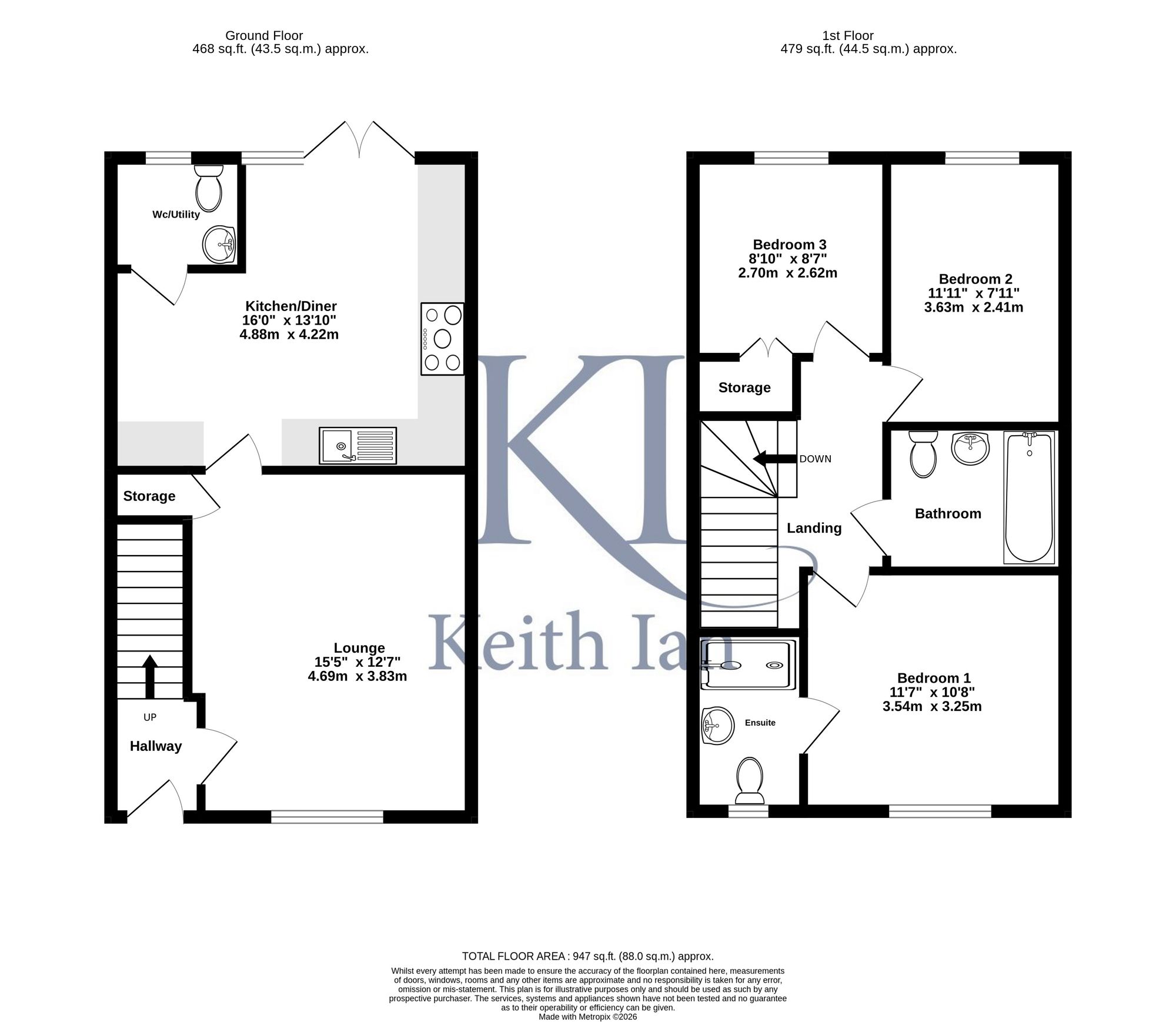 13 Mileham Drive, Buntingford floorplan