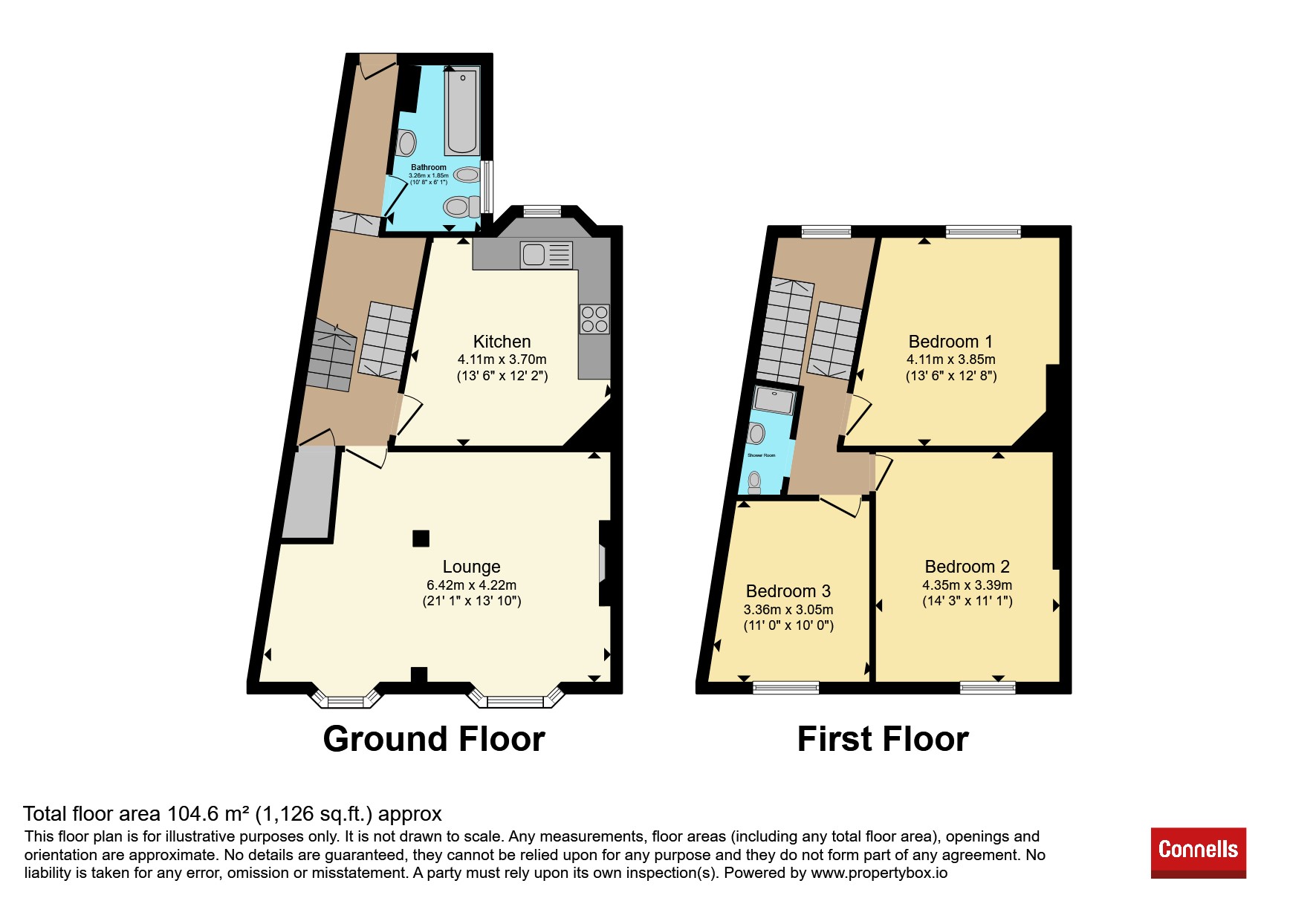 Flat 2, 32, Regent Street, Plymouth floorplan