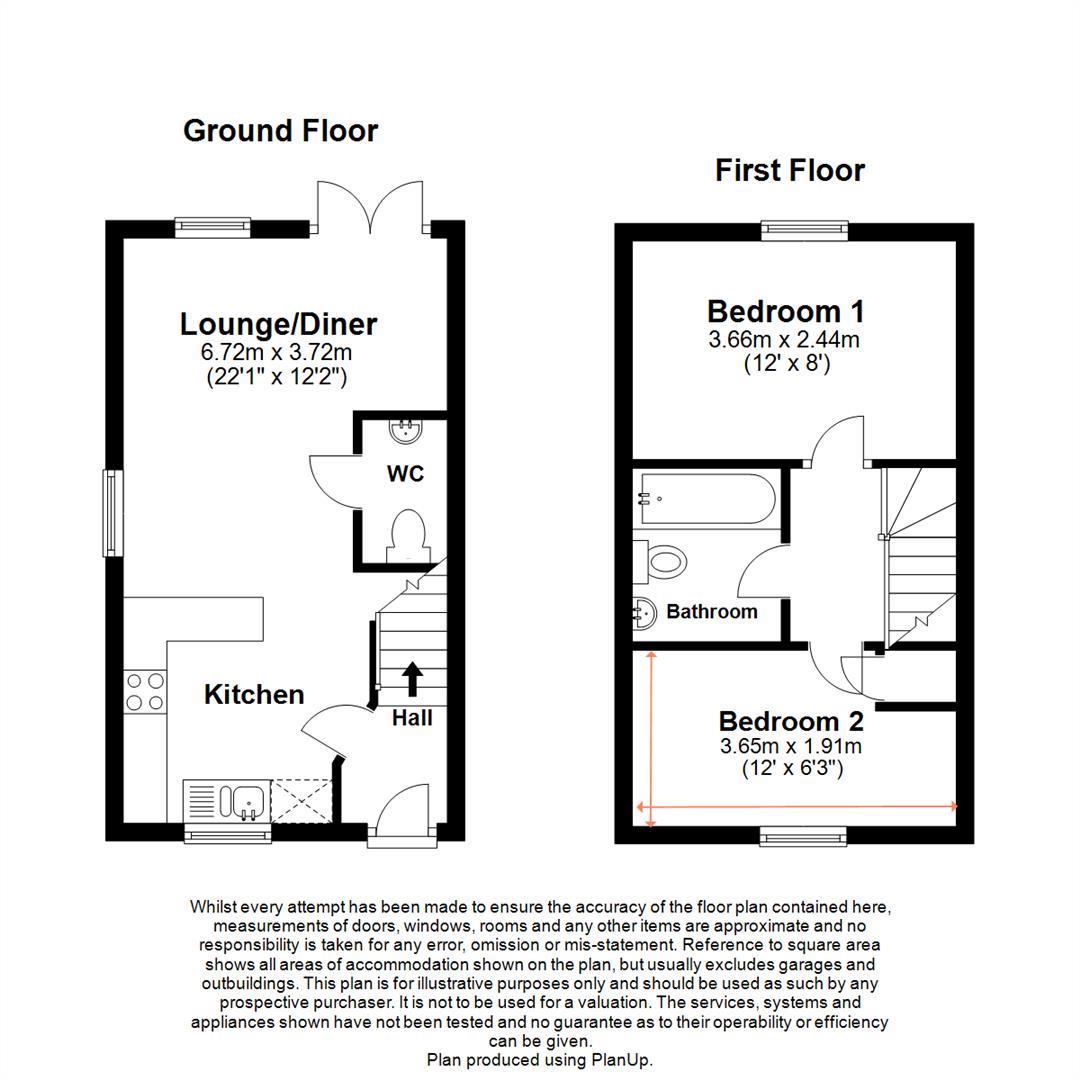 138, Hexham Street, Towcester floorplan