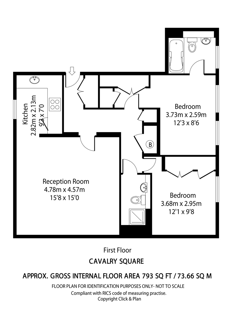 2 Bedrooms Flat to rent in Cavalry Square, London SW3