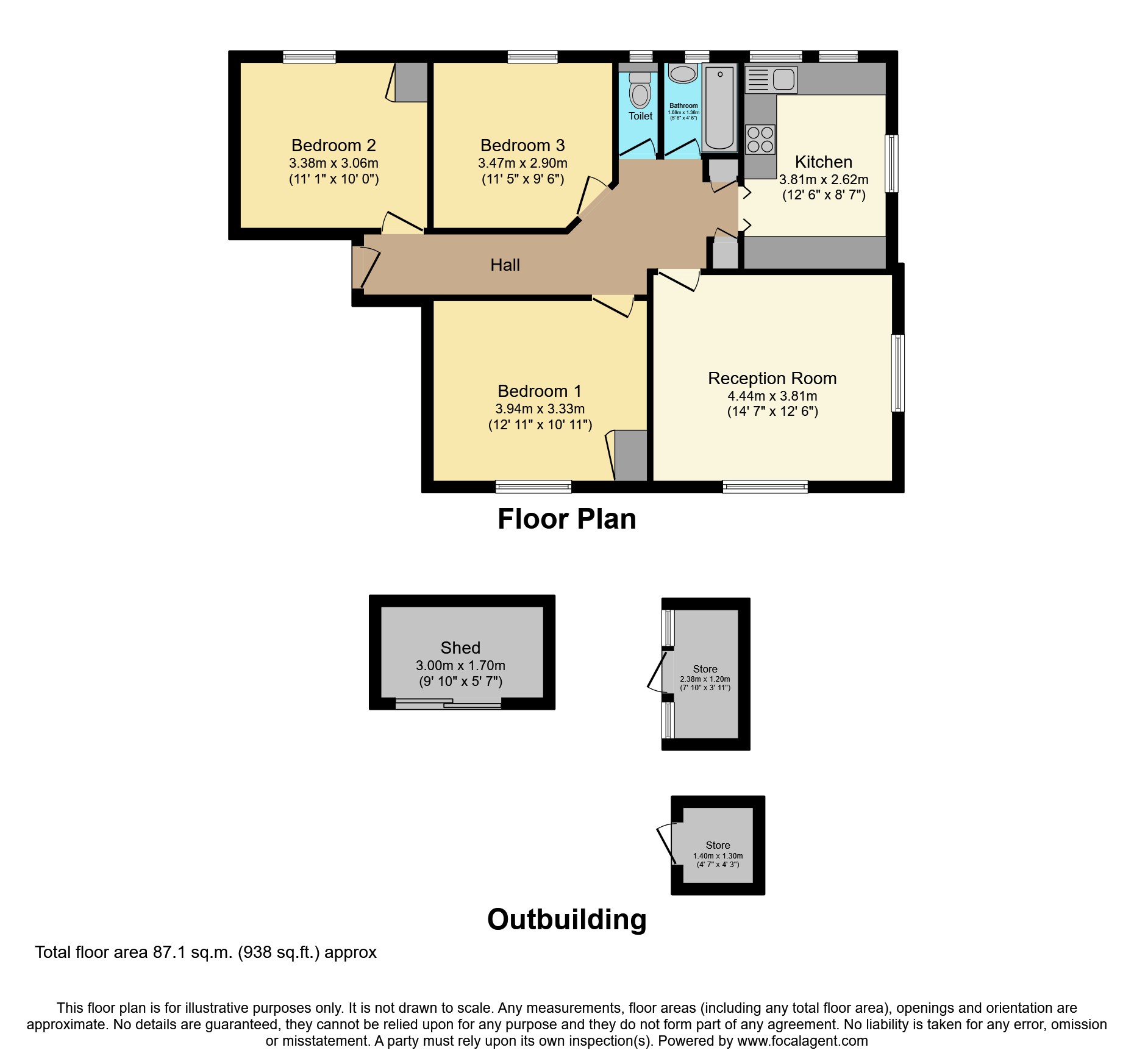44, Fernside Avenue, London floorplan