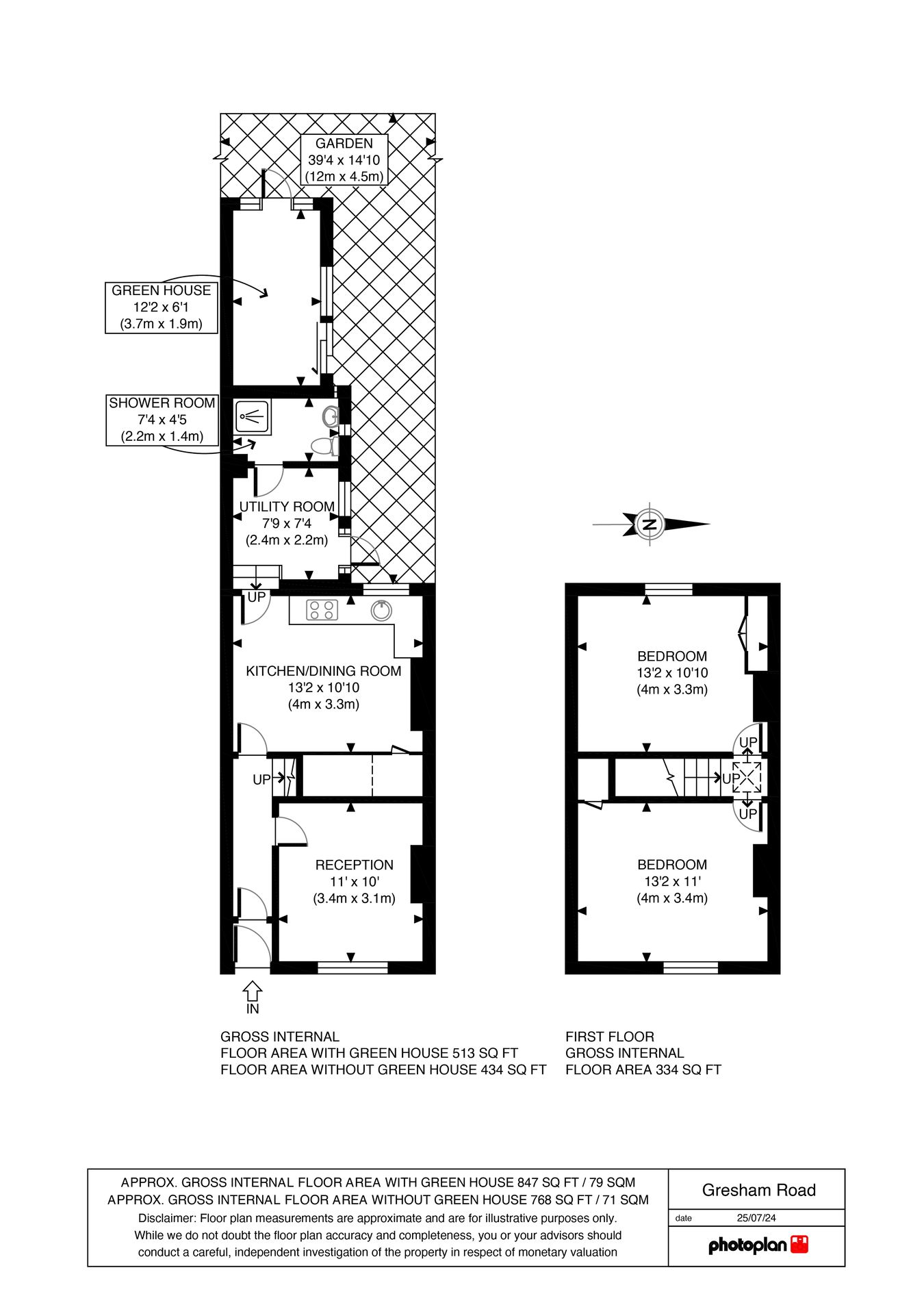 42, Gresham Road, London floorplan