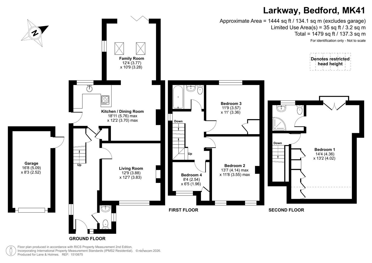 30, Larkway, Bedford floorplan