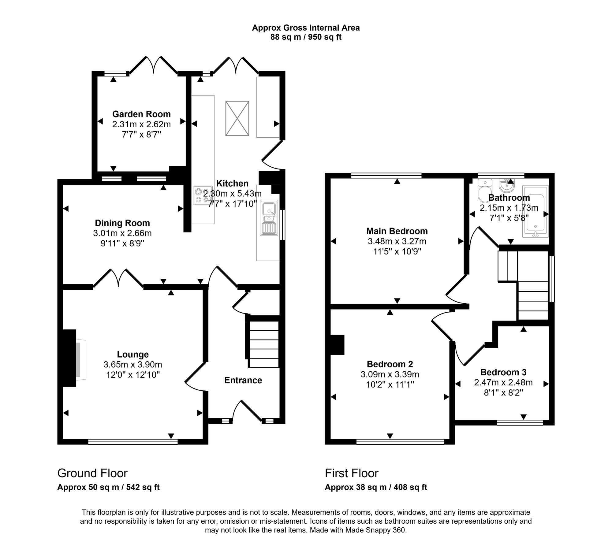 14 Edgewood, Wigan floorplan