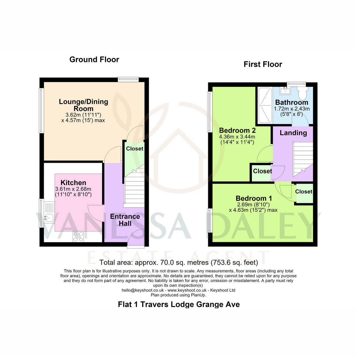 1 Travers Lodge, Grange Avenue, Preston floorplan
