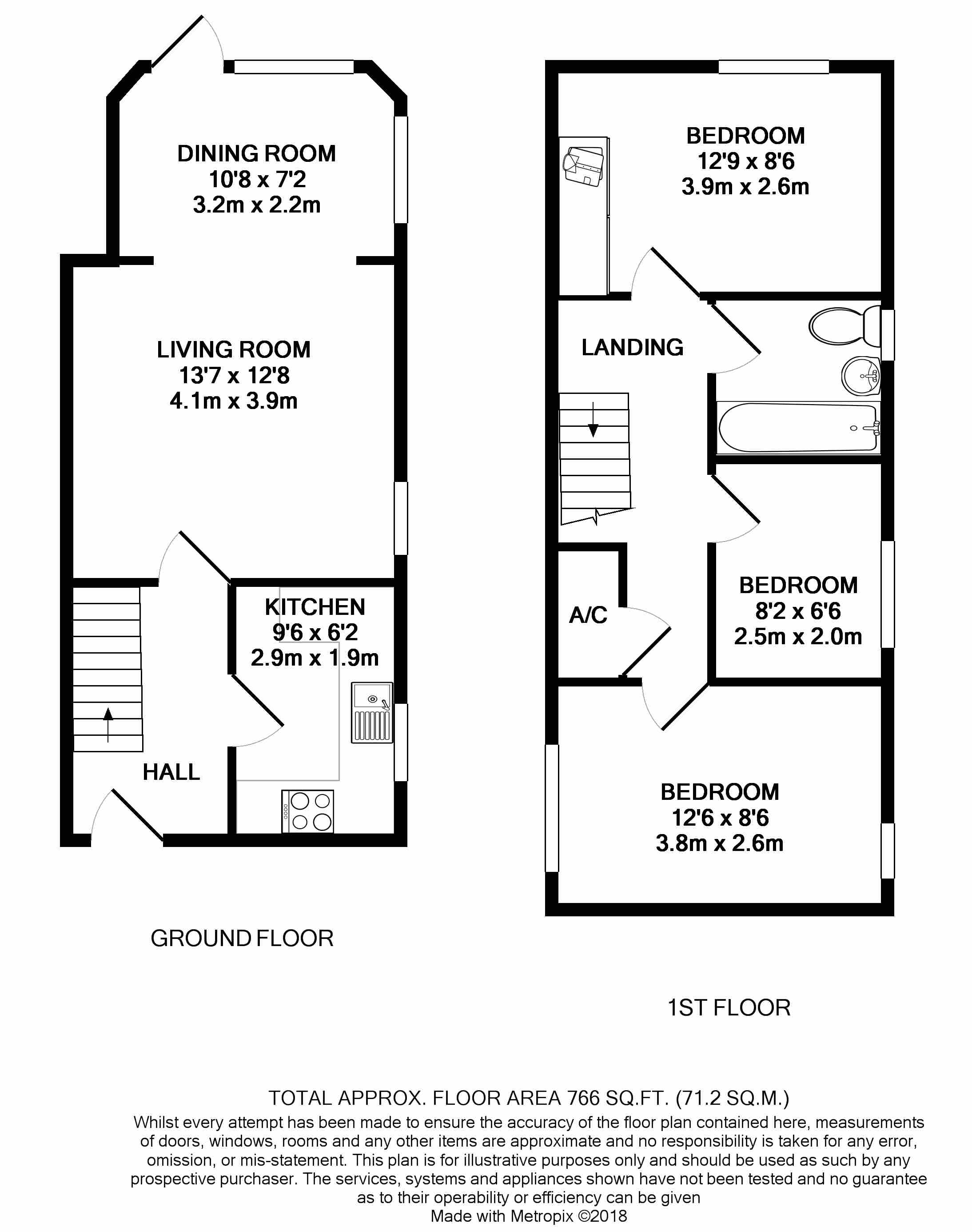 3 Bedrooms End terrace house for sale in Middlefield, Horley RH6