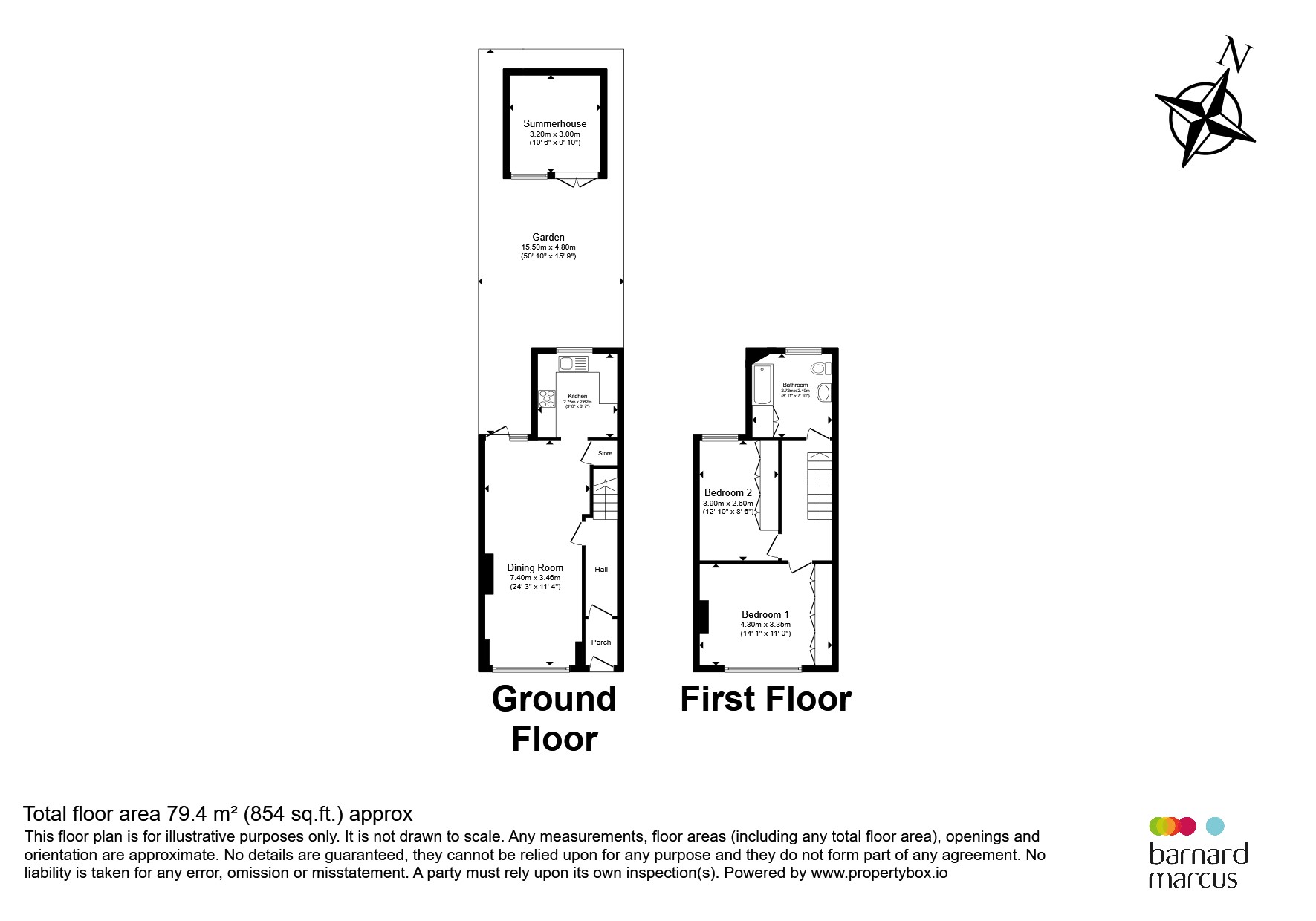 57, Sandown Road, London floorplan