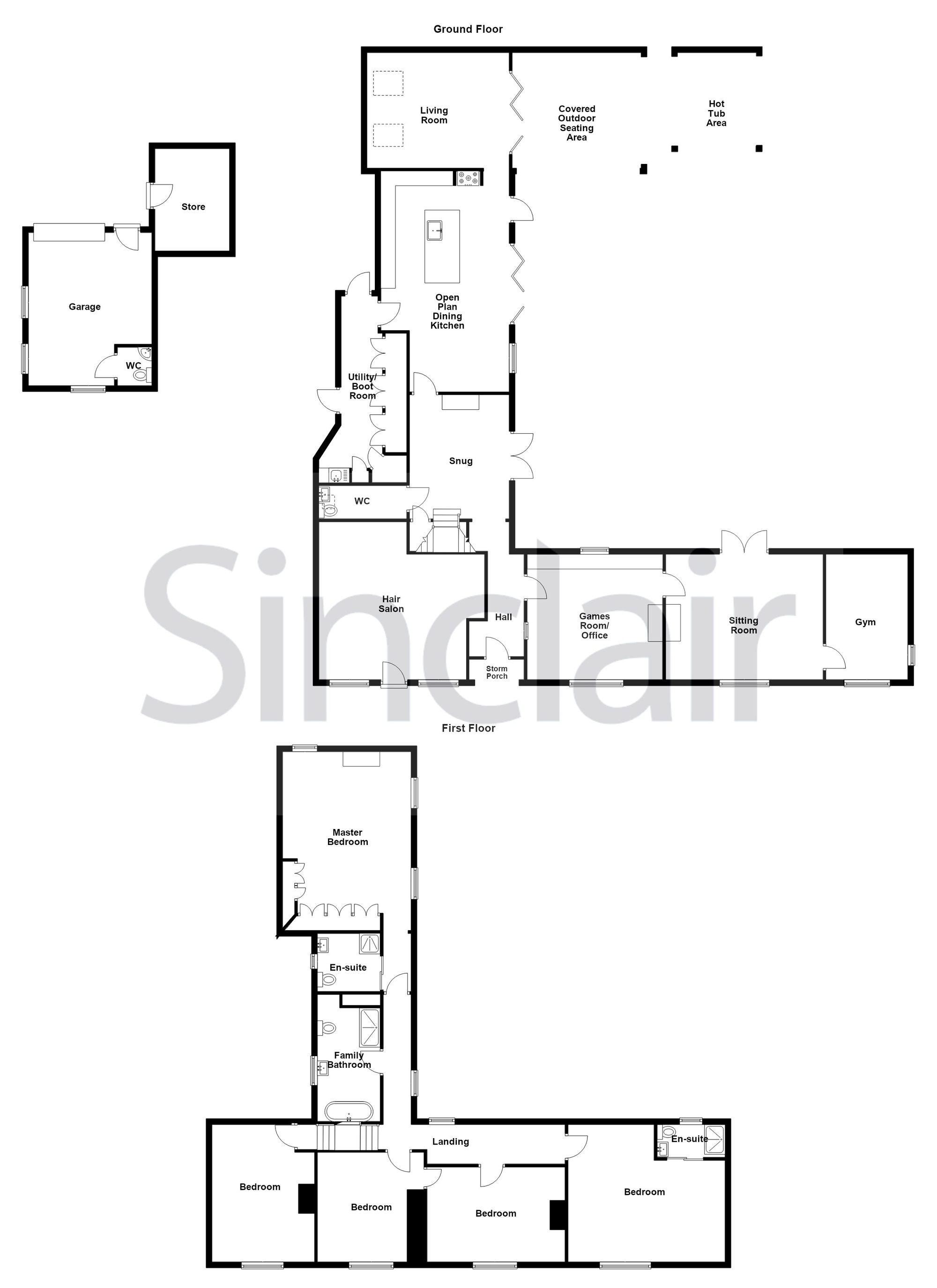 42 The Green, Leicester floorplan