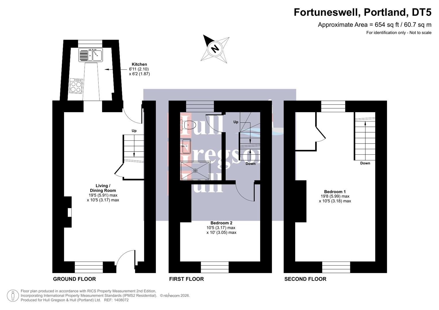 32, Fortuneswell, Portland floorplan