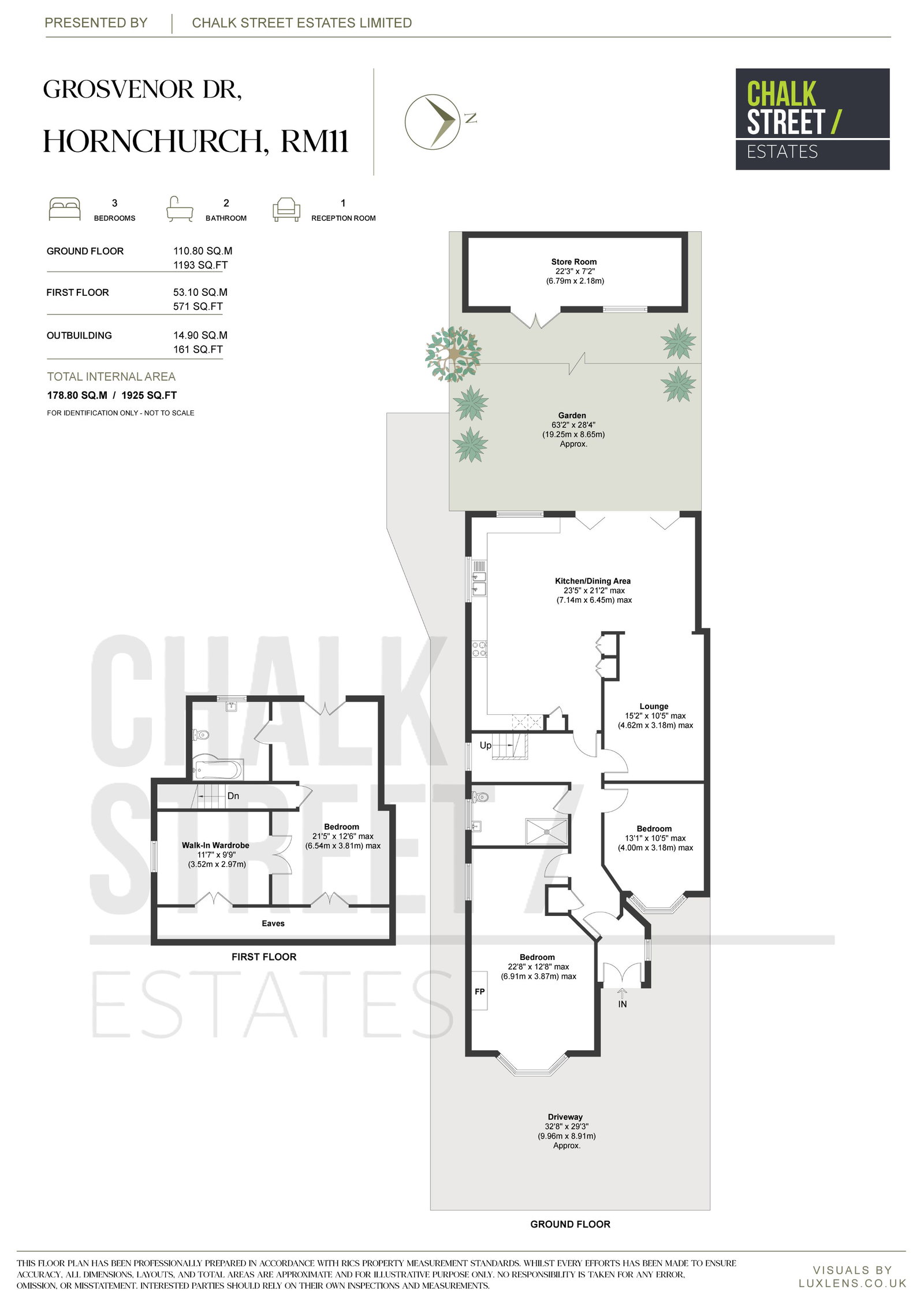73, Grosvenor Drive, Hornchurch floorplan