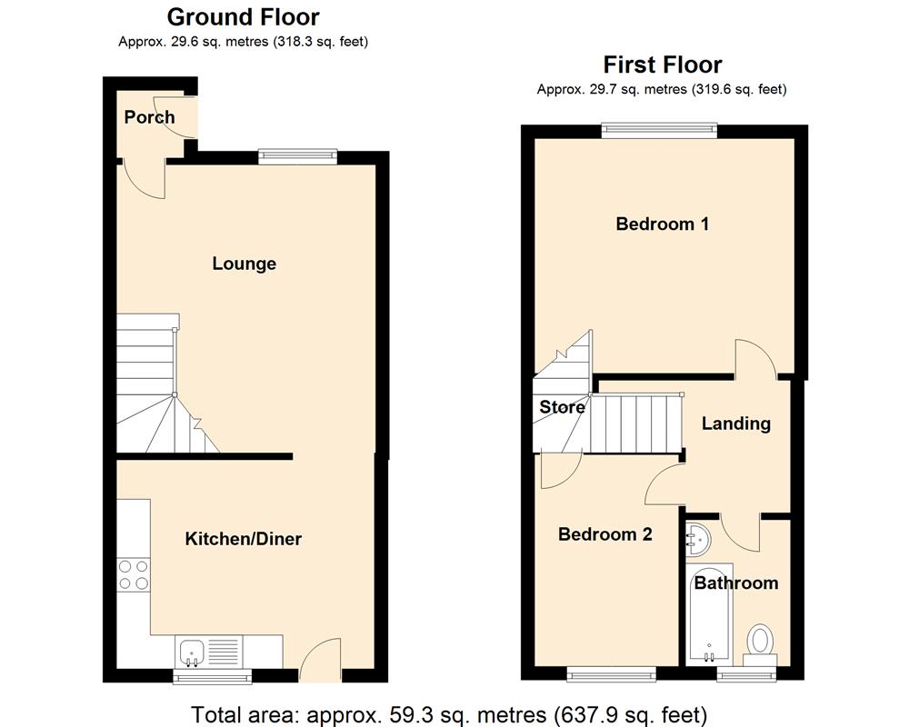 2 Bedrooms Semi-detached house to rent in Baker Street, Poolstock, Wigan WN3