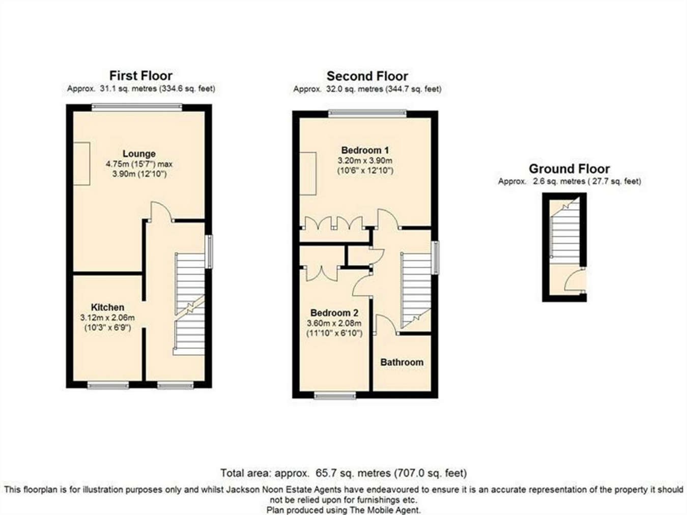 2 Bedrooms Maisonette to rent in May Close, Chessington KT9