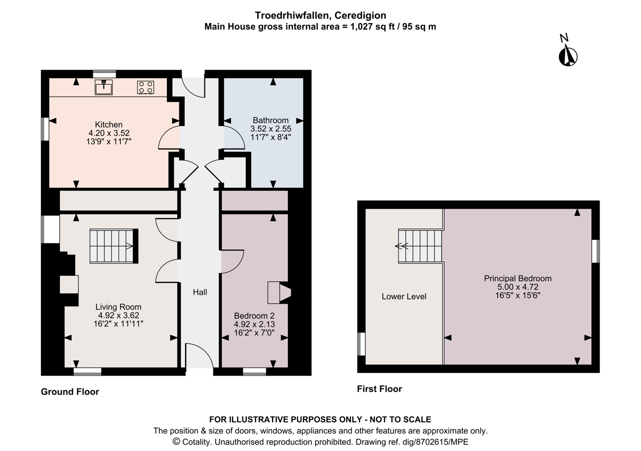 Troedrhiwfallen,, Cribyn, Ceredigion floorplan