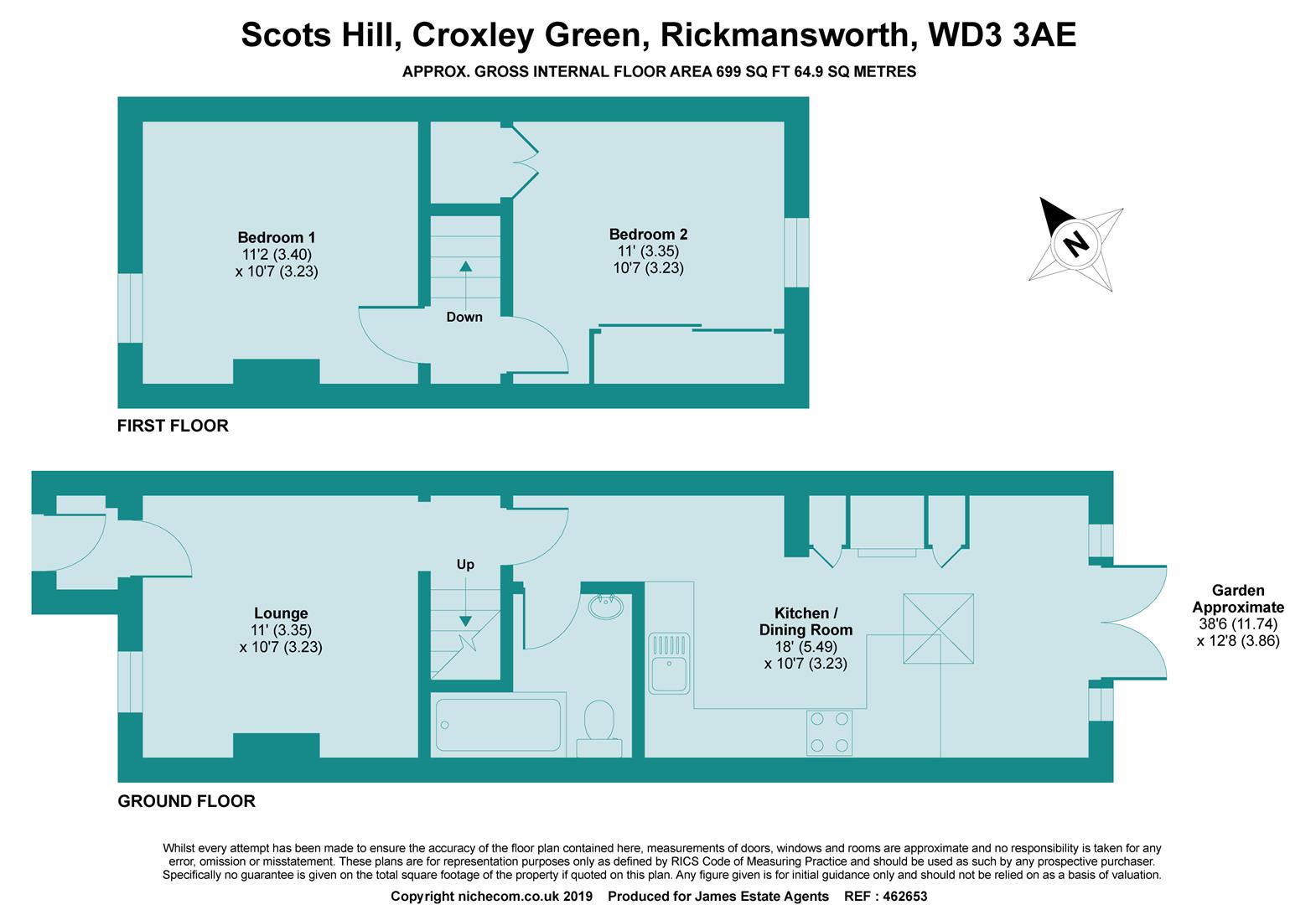 Cherry Cottages, 25, Scots Hill, Rickmansworth floorplan