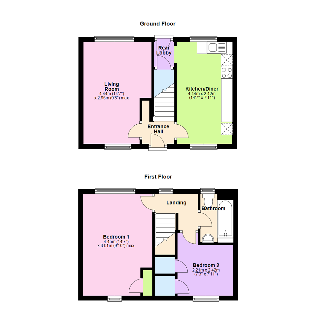 2 Bedrooms End terrace house for sale in Royal Oak Close, Biggleswade SG18