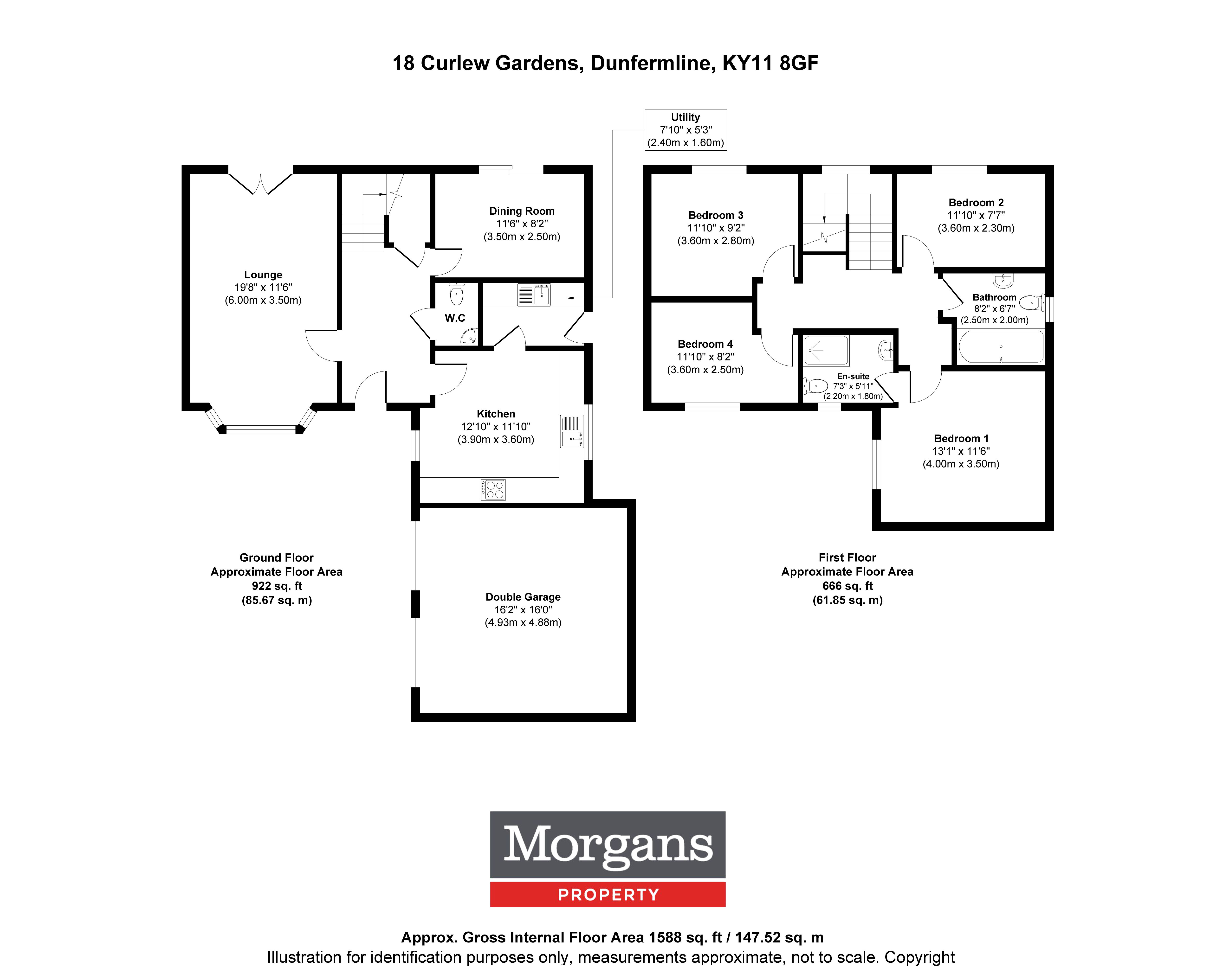 18, Curlew Gardens, Dunfermline floorplan
