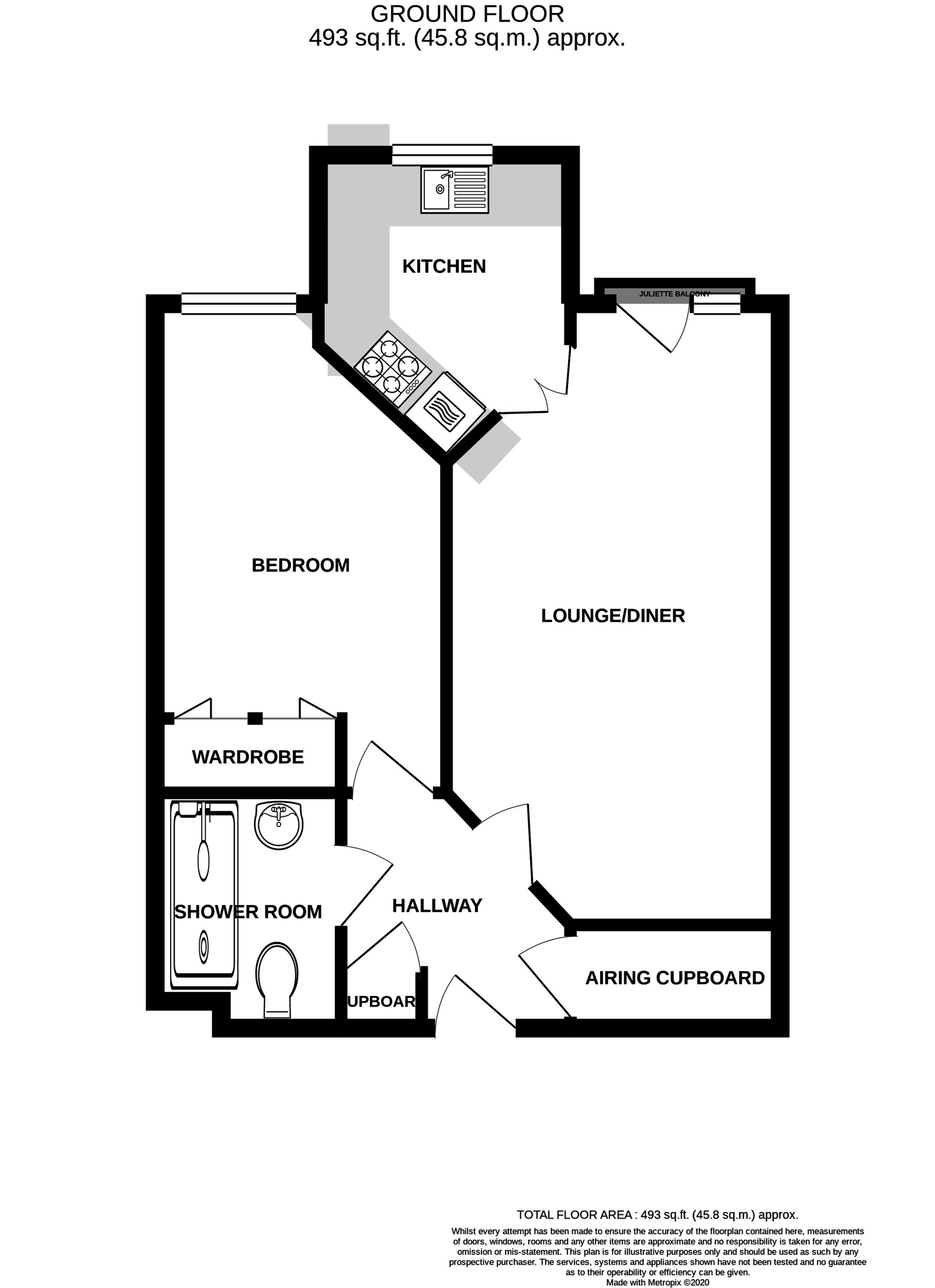 5 Admirals Court, Rolle Road, Exmouth floorplan