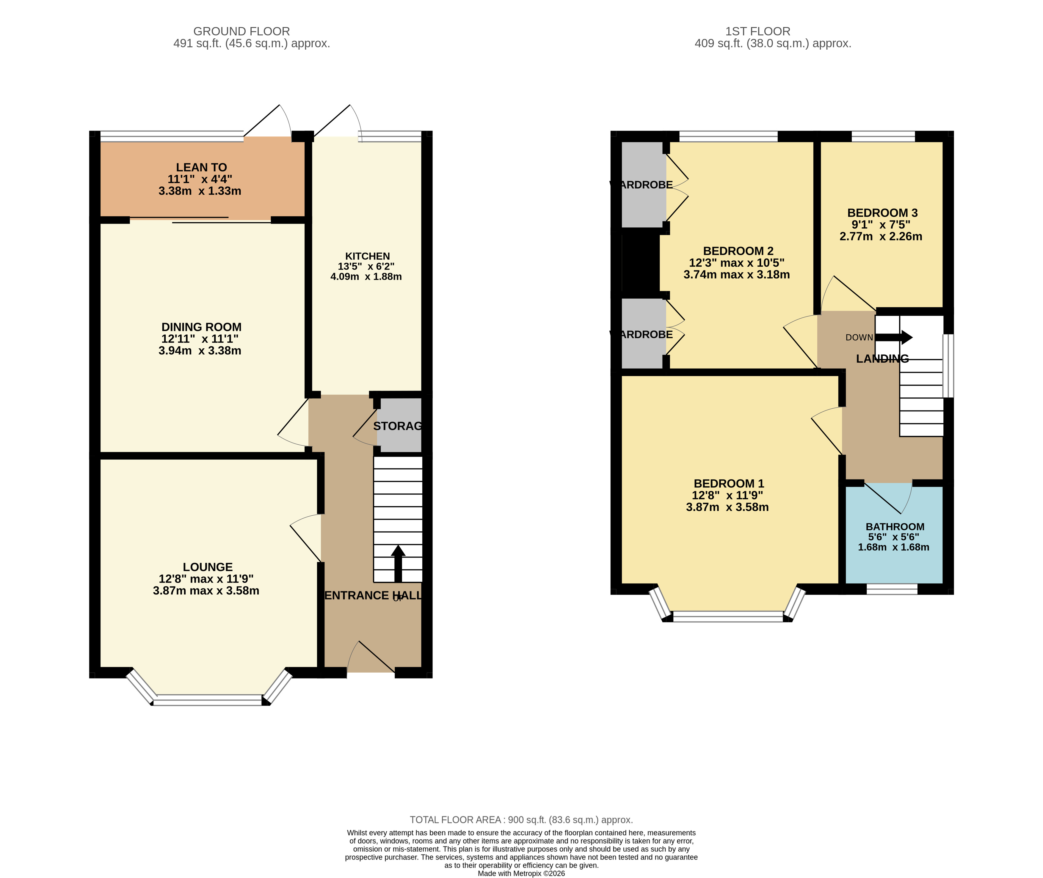 45, Farley Hill, Bedfordshire floorplan