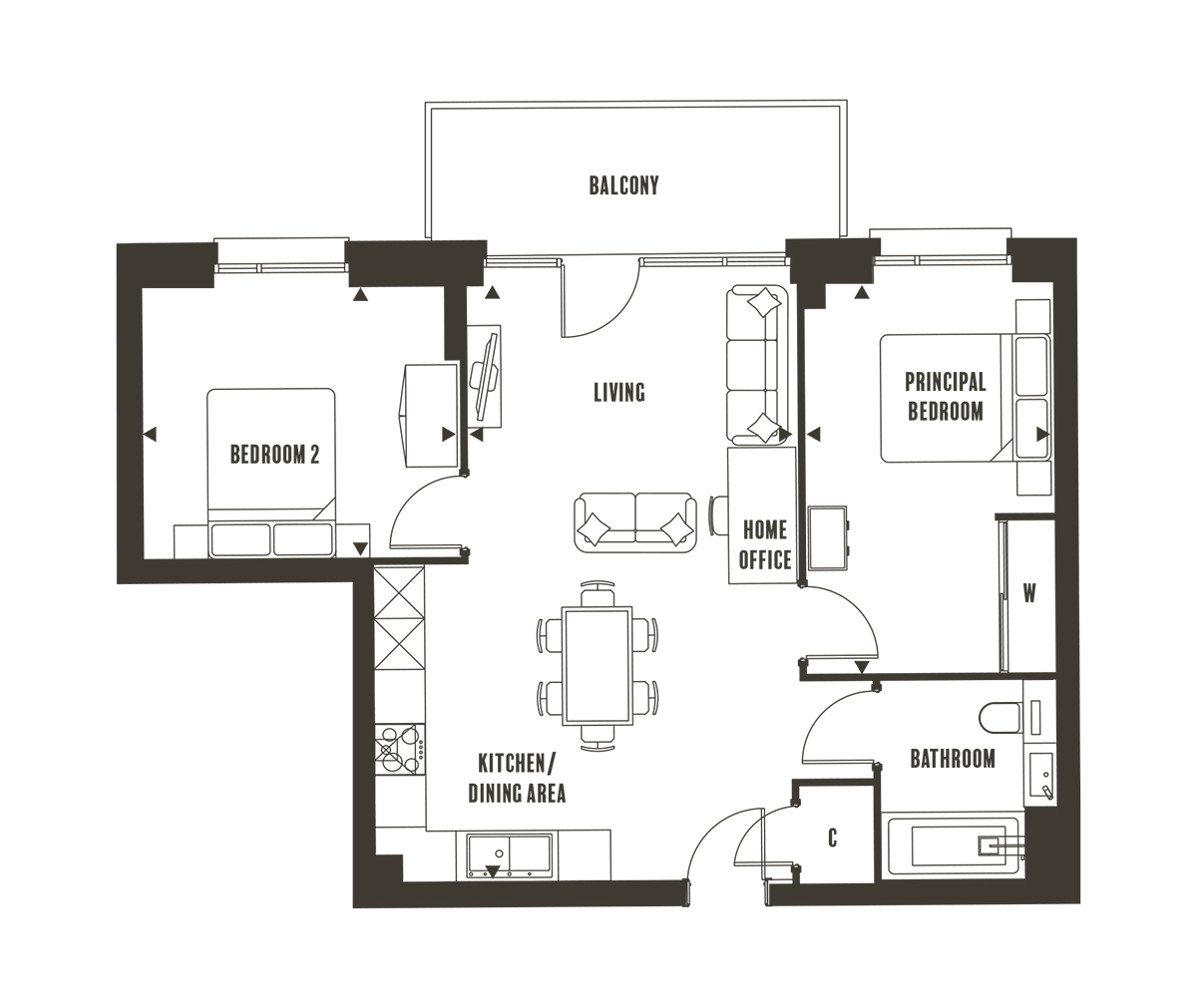 Springfield Park, Royal Engineers' Road, Maidstone Kent ME14, 2 bedroom flat for sale 64028952