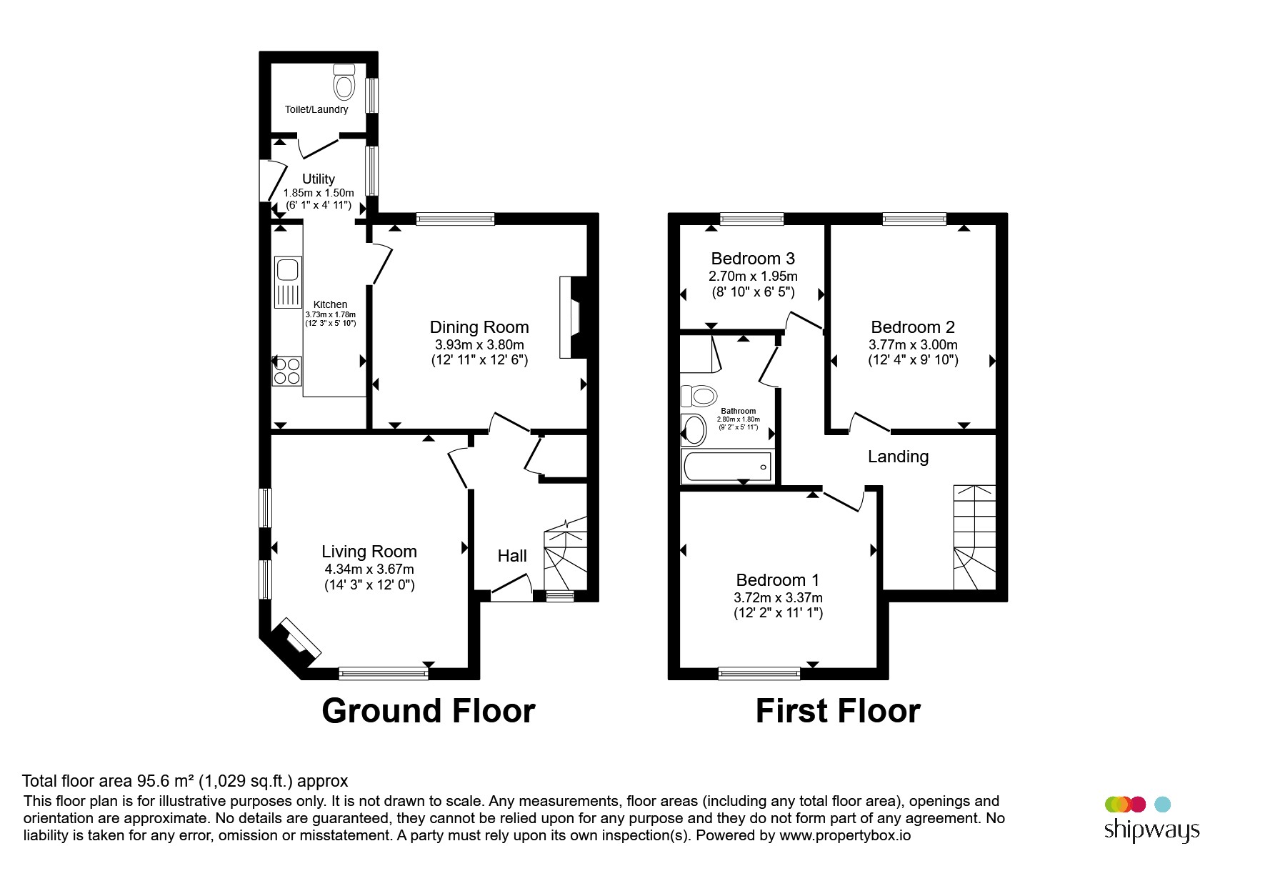 1a, Merrions Close, Birmingham floorplan