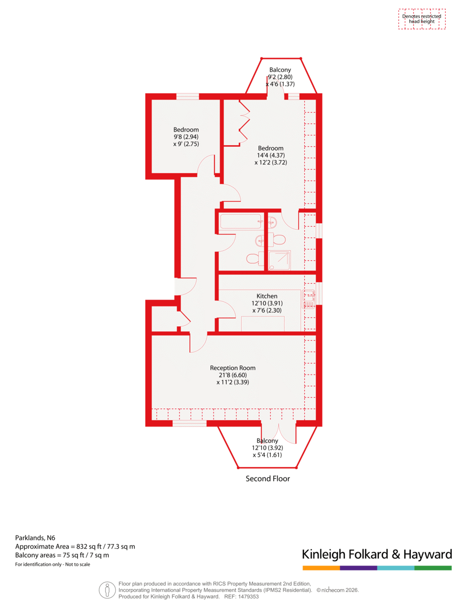 7, Parklands, London floorplan