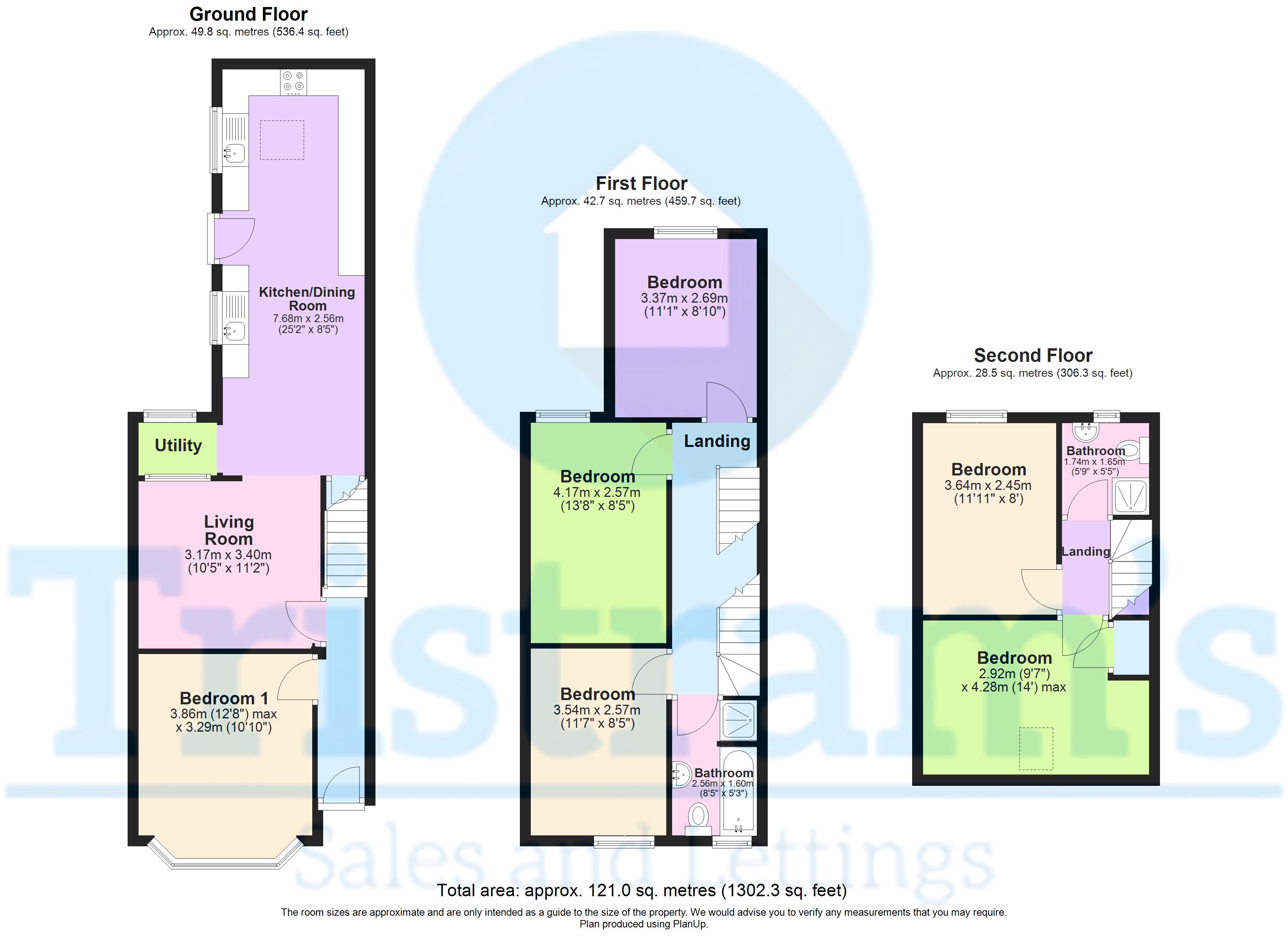 3 BED, 33, Teversal Avenue, Nottingham floorplan
