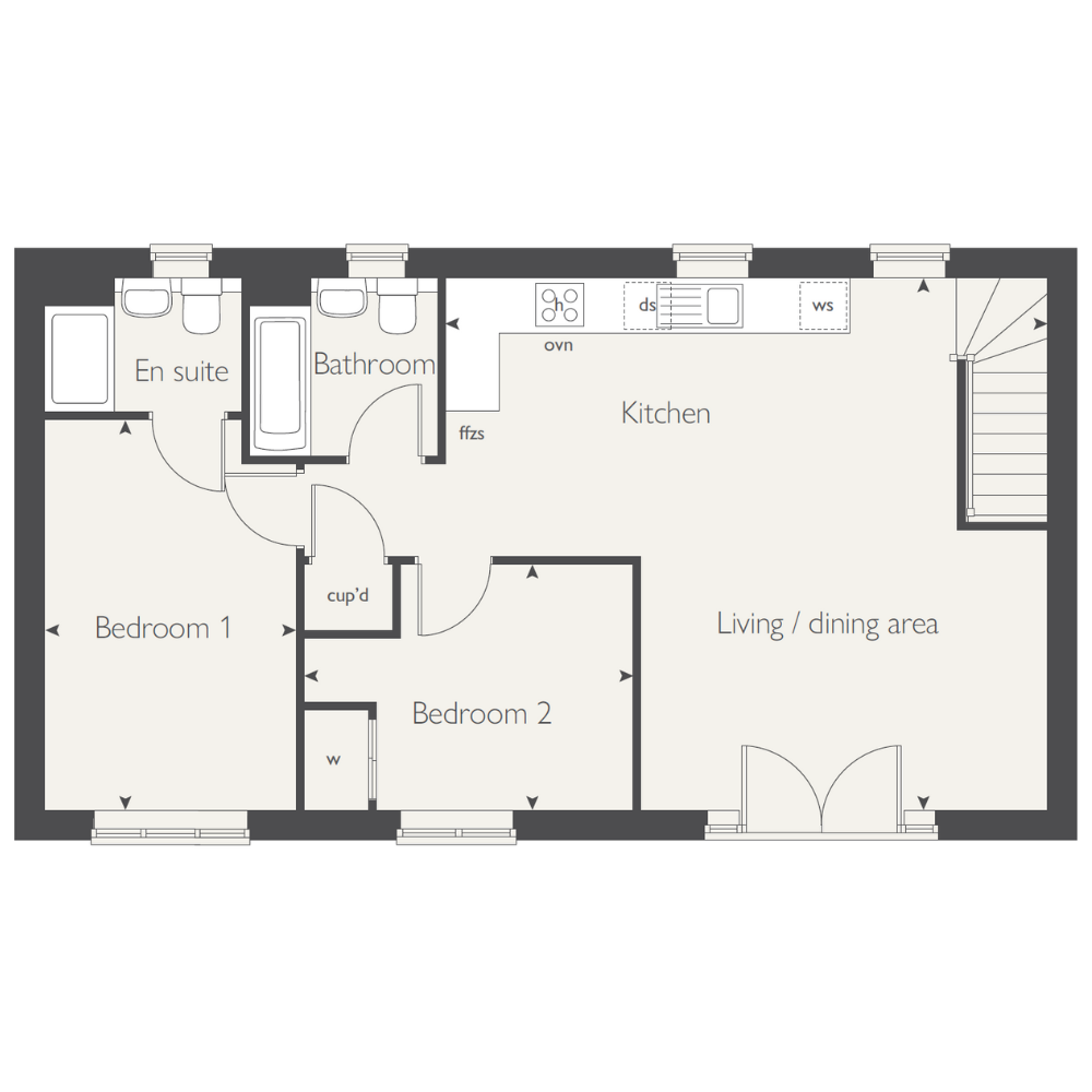 596, Countryside Homes @ Sherford, Plymouth floorplan