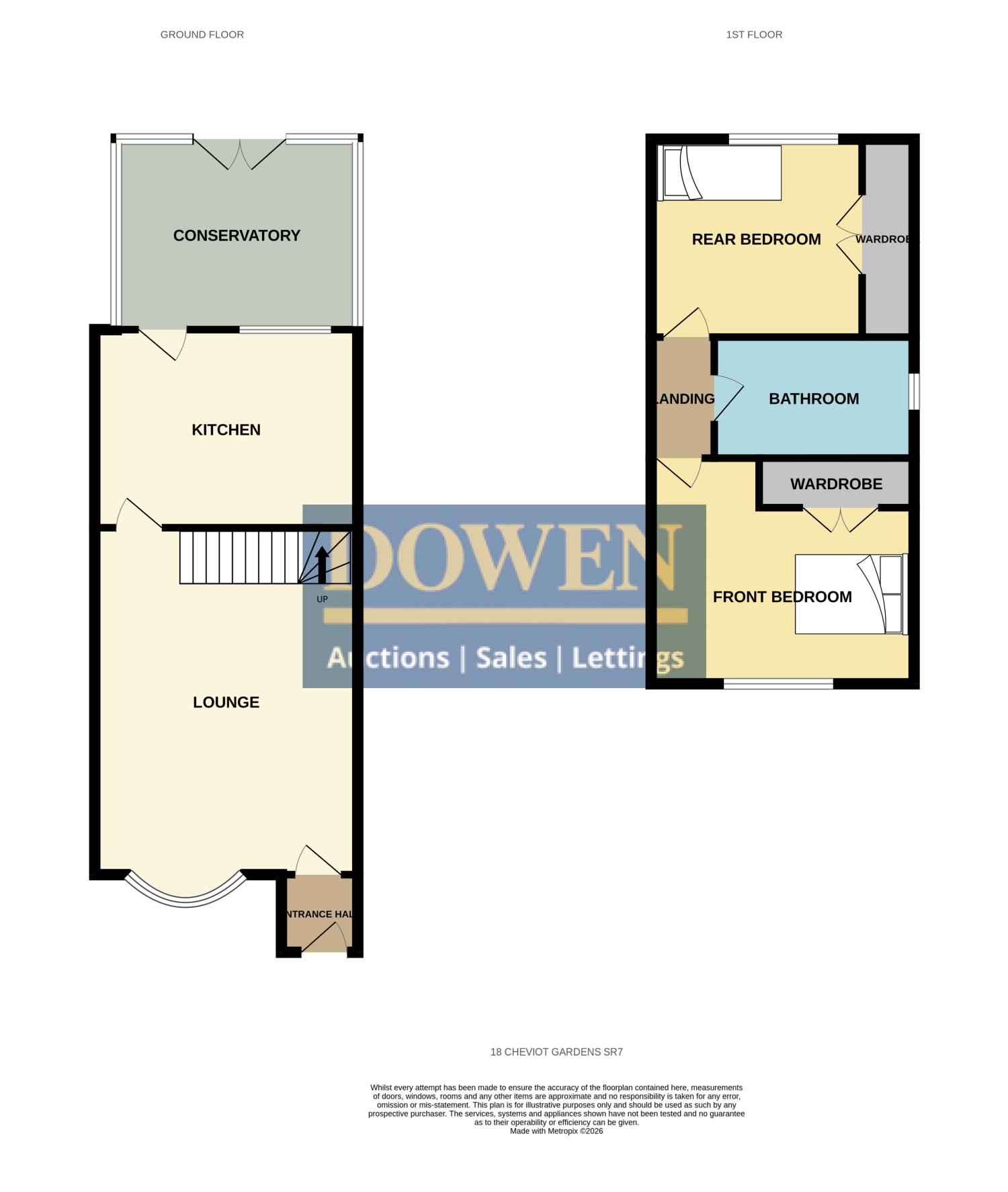 Cheviot Gardens, Seaham floorplan