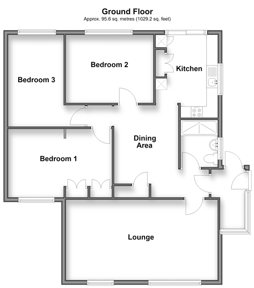 Hinton Road, Newport floorplan