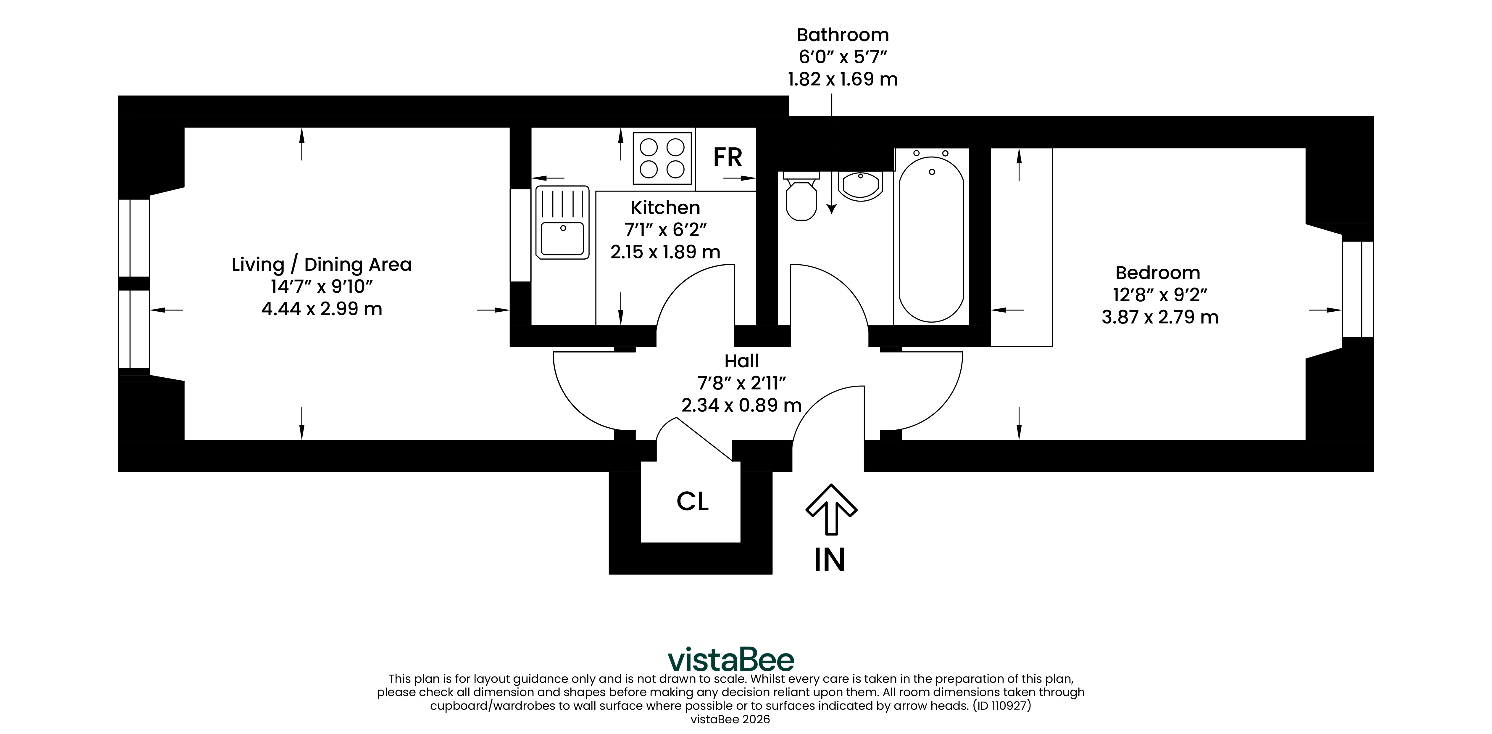 2/2, 622, Scotland Street West, Glasgow floorplan
