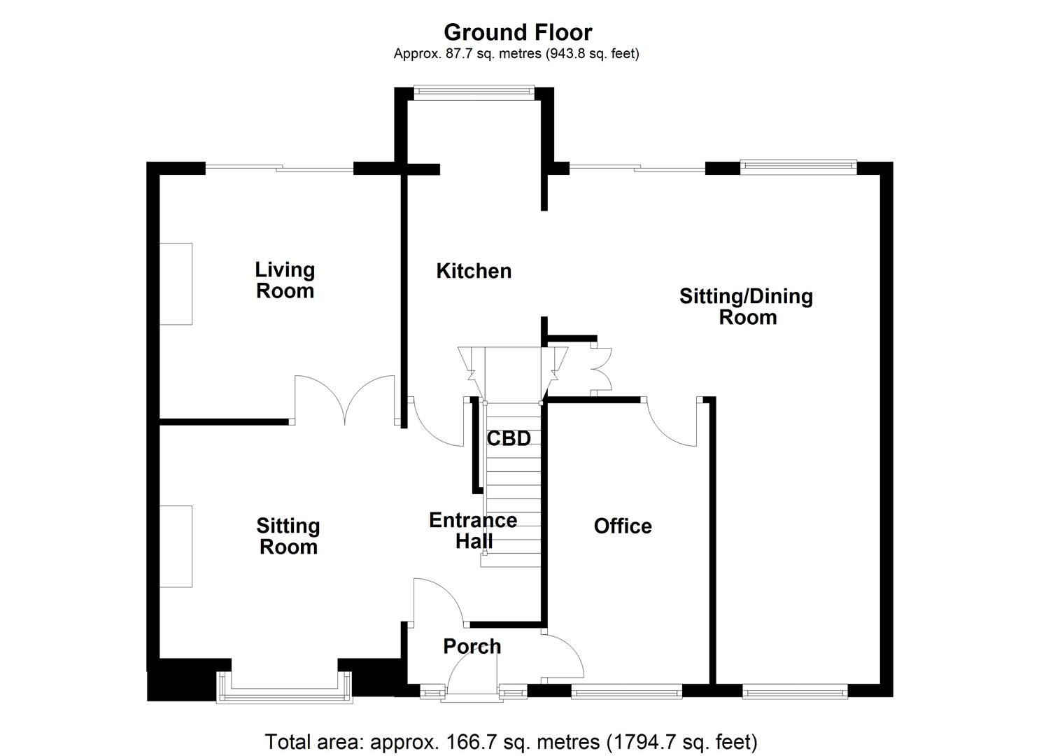 37, Blacker Lane, Wakefield floorplan