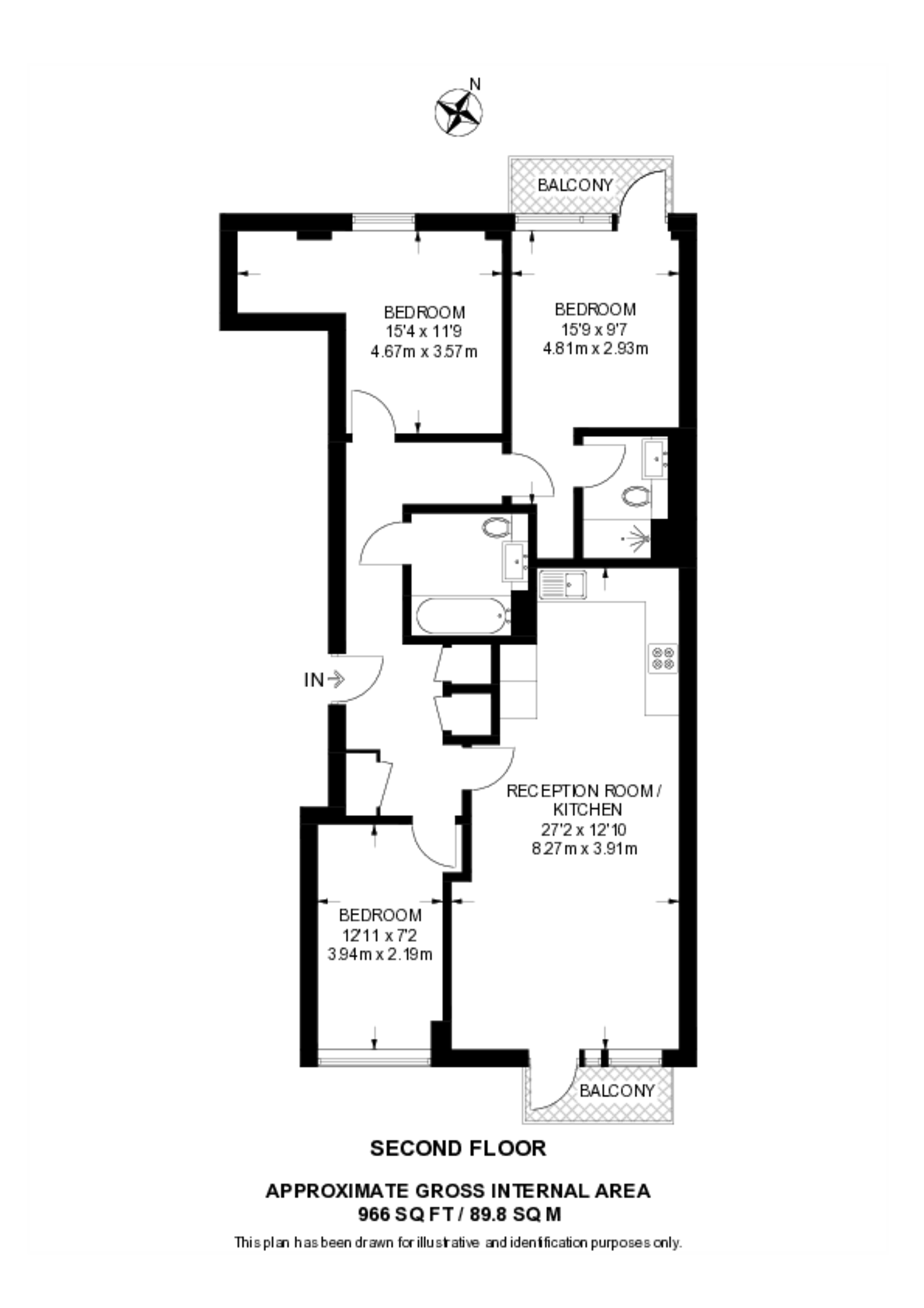 St Pier Court, 20 Thunderer Street, Upton Park floorplan