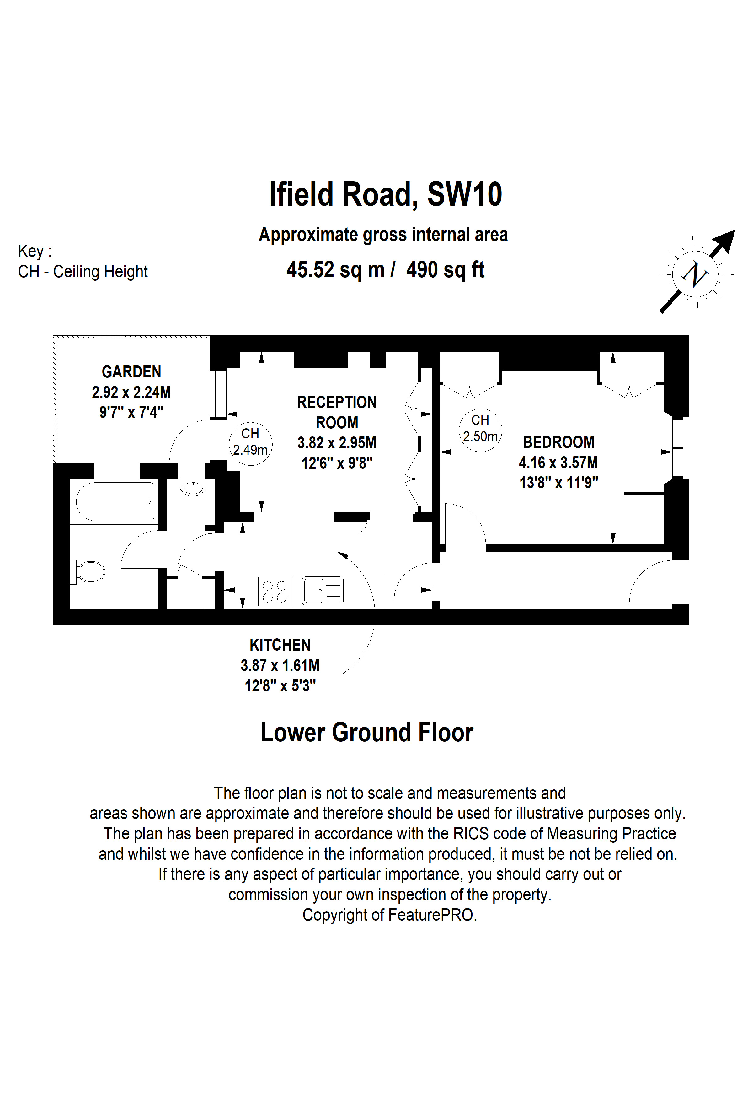 1 Bedrooms Flat to rent in Ifield Road, London SW10