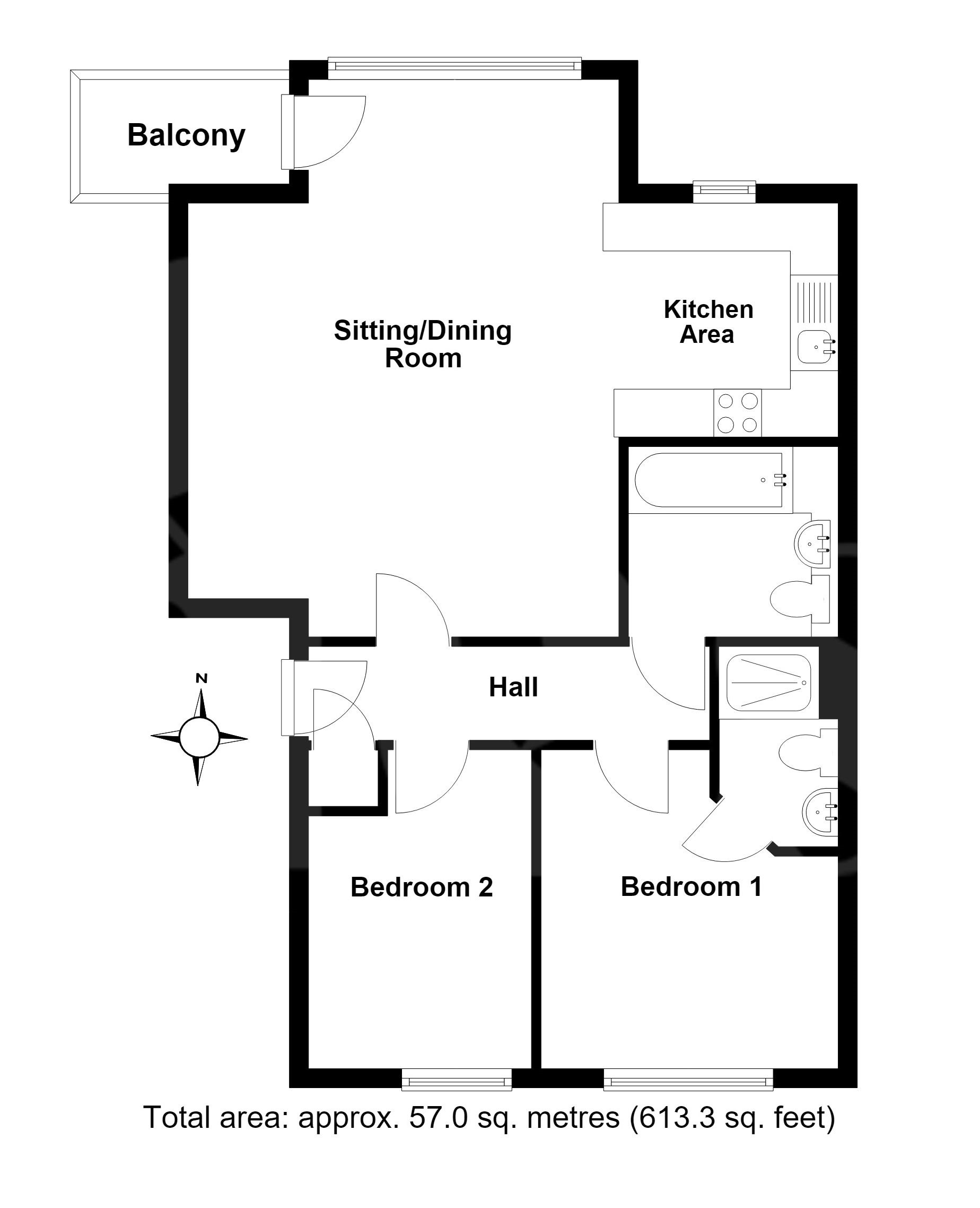 14 Park View, Prospect Place, Exeter floorplan