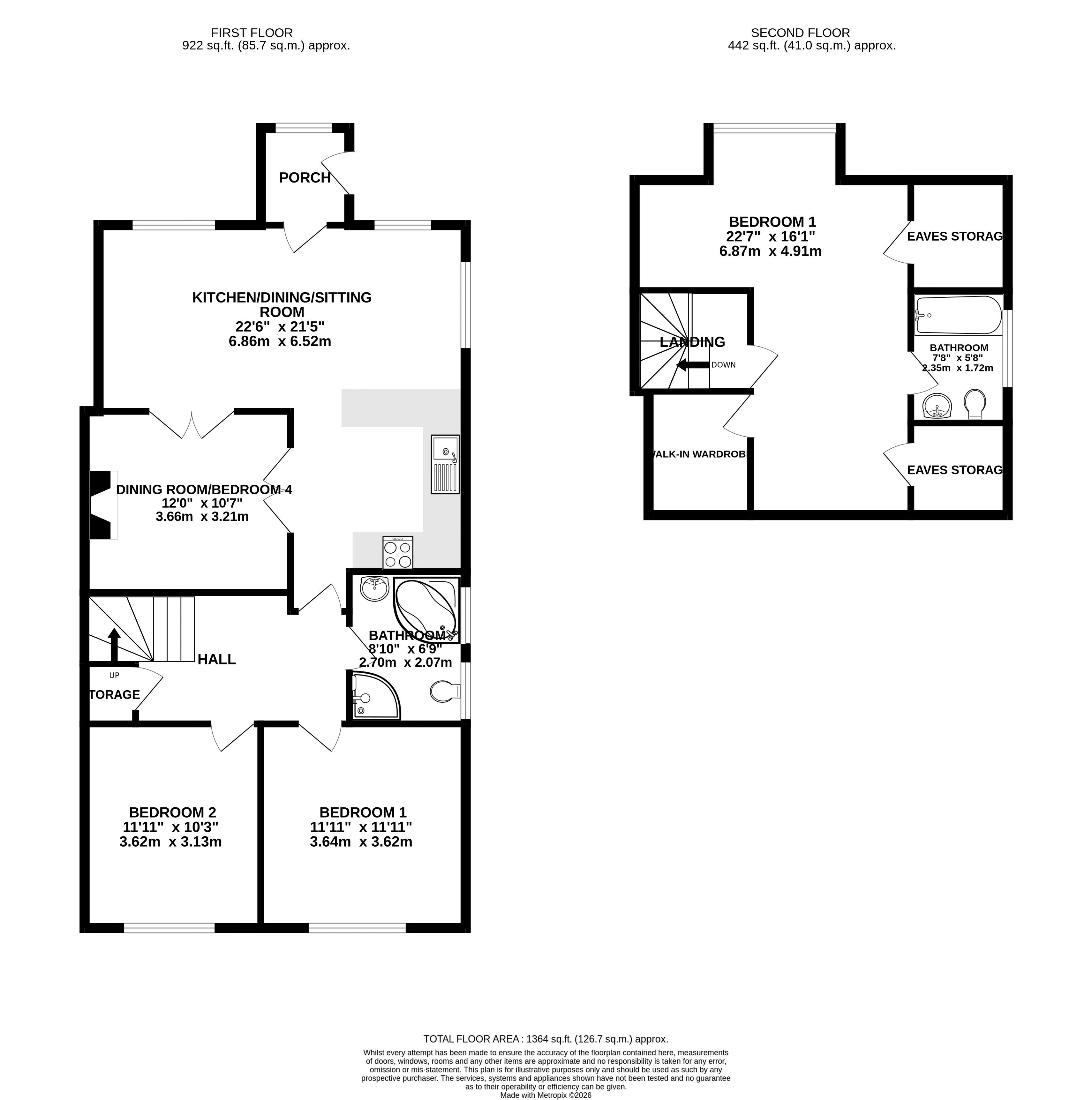 6A, Gordon Road, Weston-Super-Mare floorplan