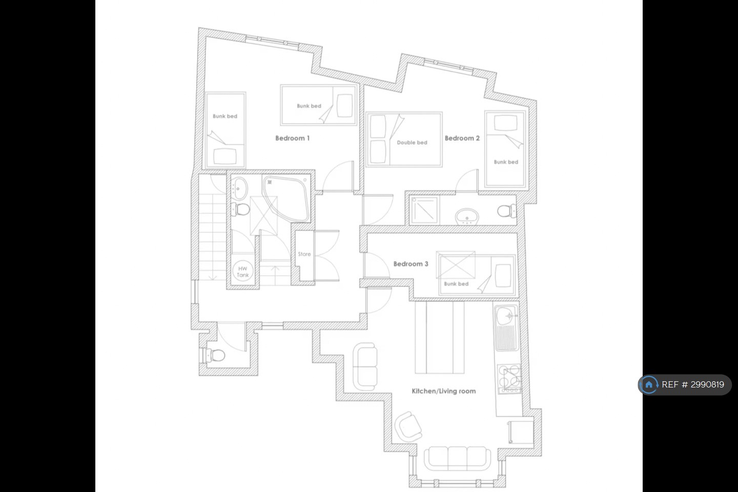 Steyne Mansions, Steine St, Brighton floorplan