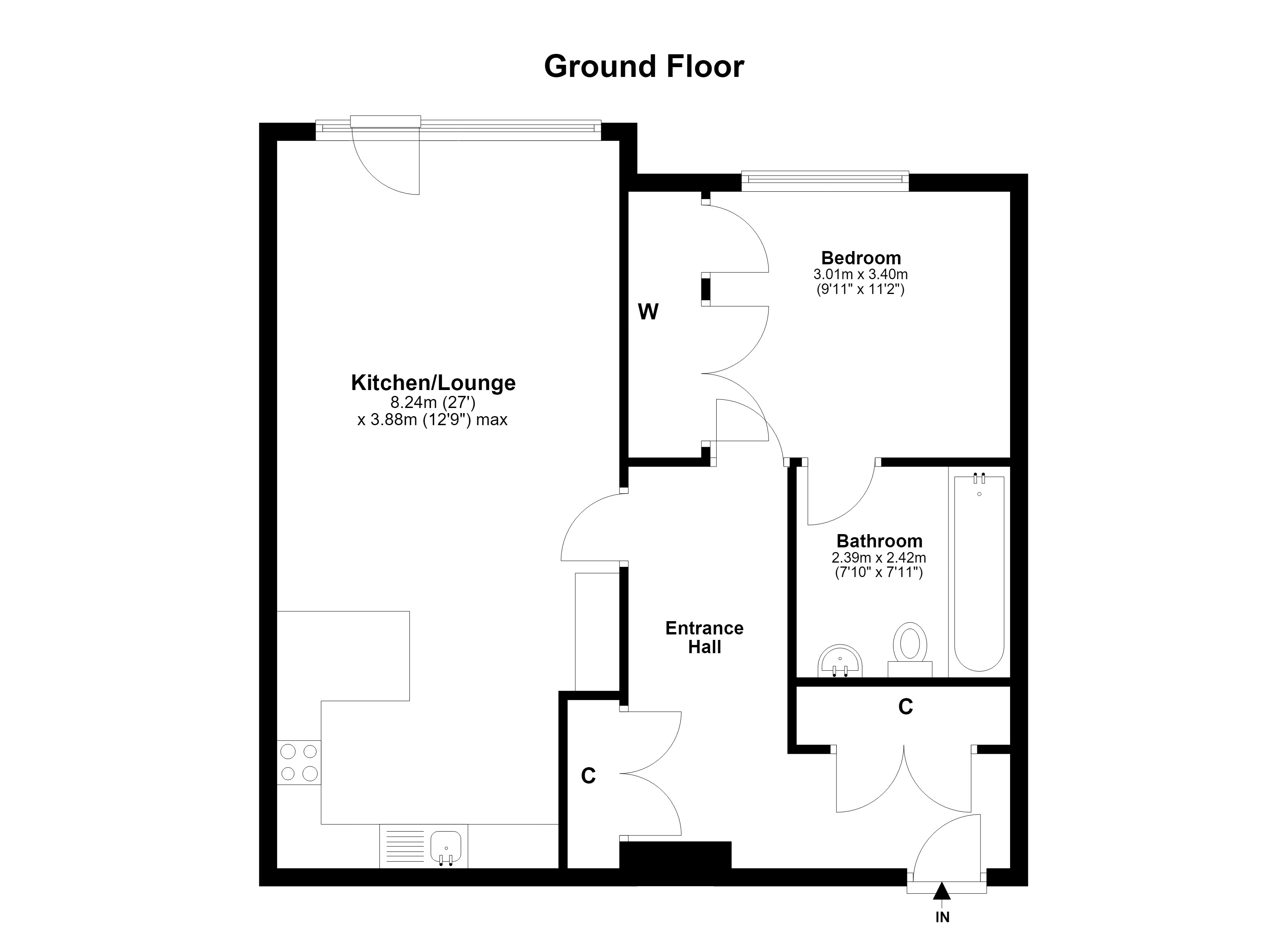 4/2, Western Harbour Terrace, Edinburgh floorplan