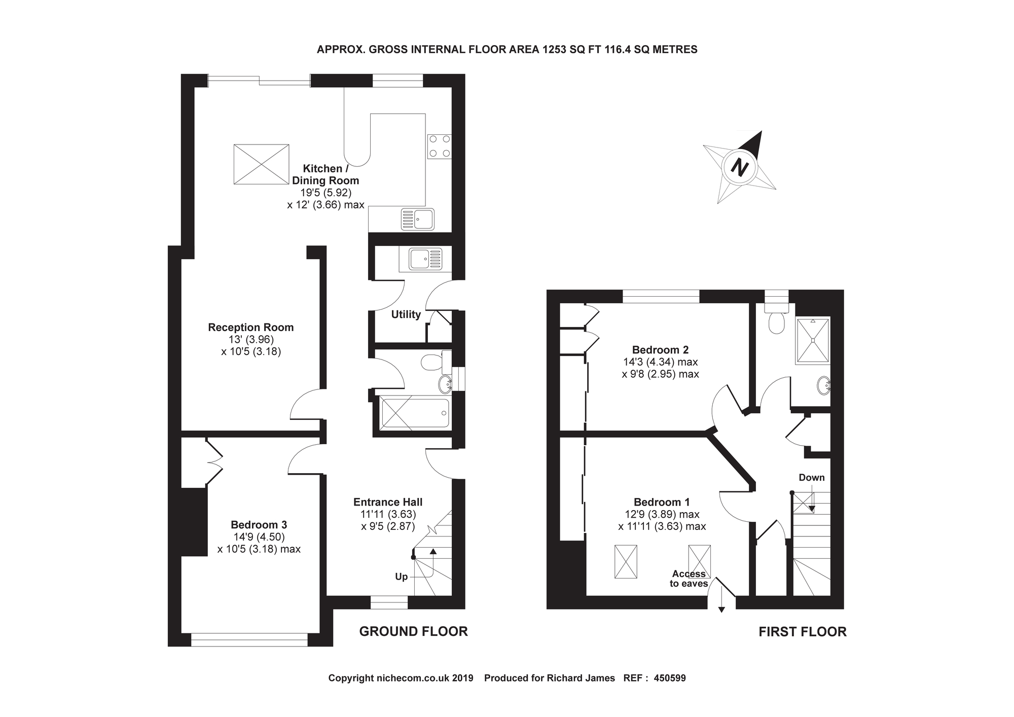 3 Bedrooms Bungalow for sale in Kerrs Way, Wroughton, Wiltshire SN4