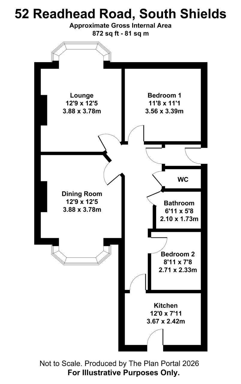 52, Readhead Road, South Shields floorplan